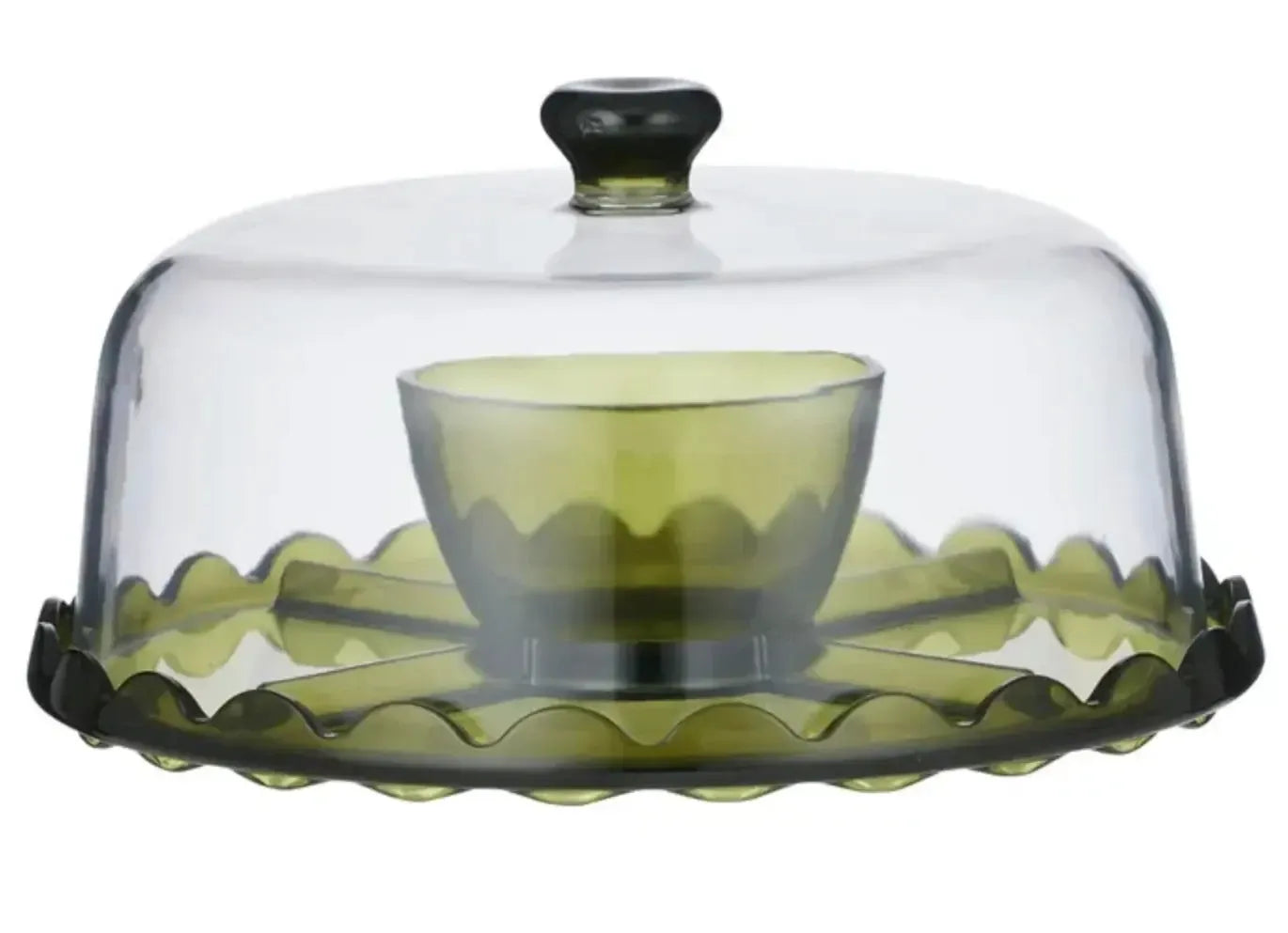 Cibo Acrylic 2-in-1 Server 30x15.5cm Green-Dining & Entertaining-Coast To Coast Home-The Bay Room