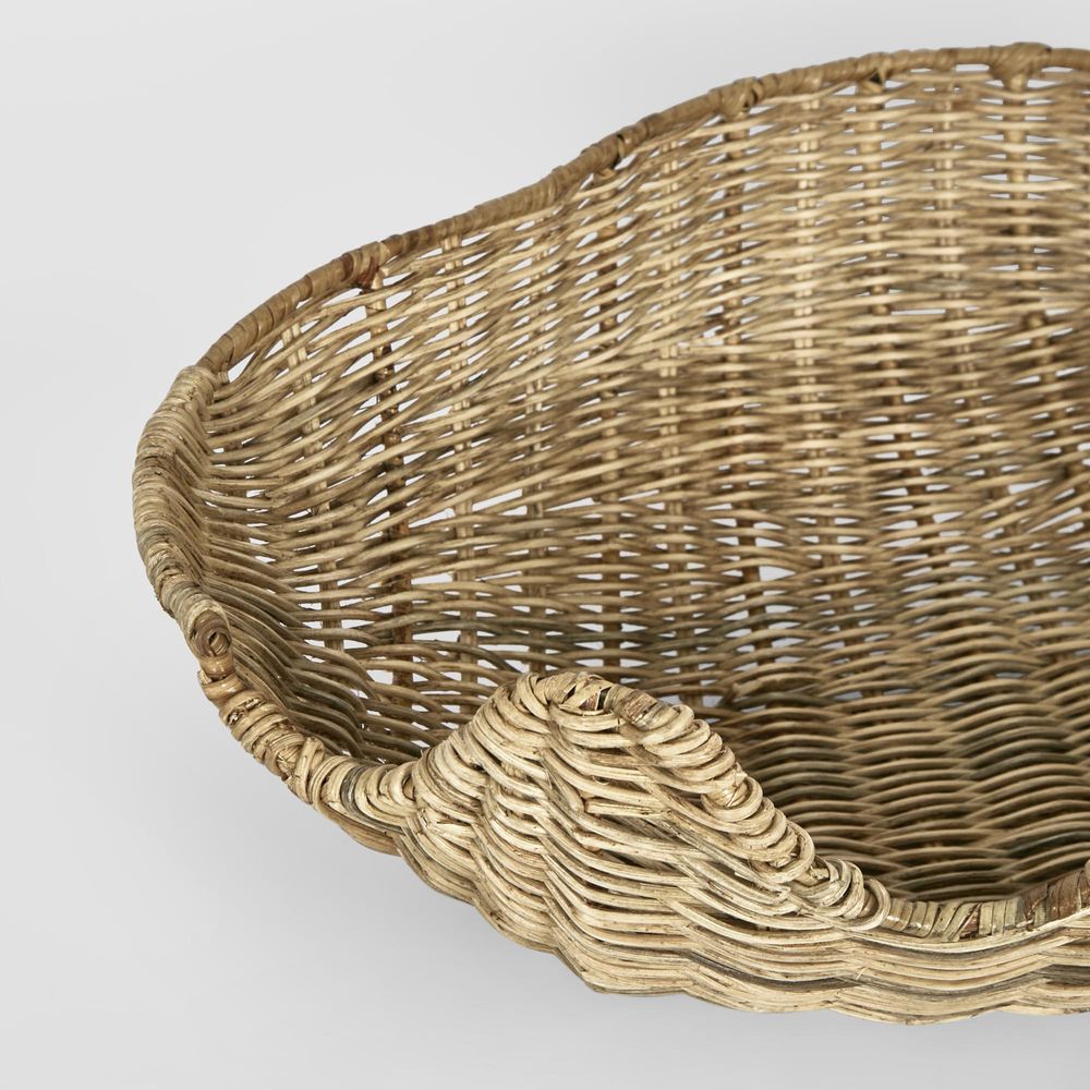 Clam Shell Rattan Large Natural-Decor Items-Florabelle-The Bay Room