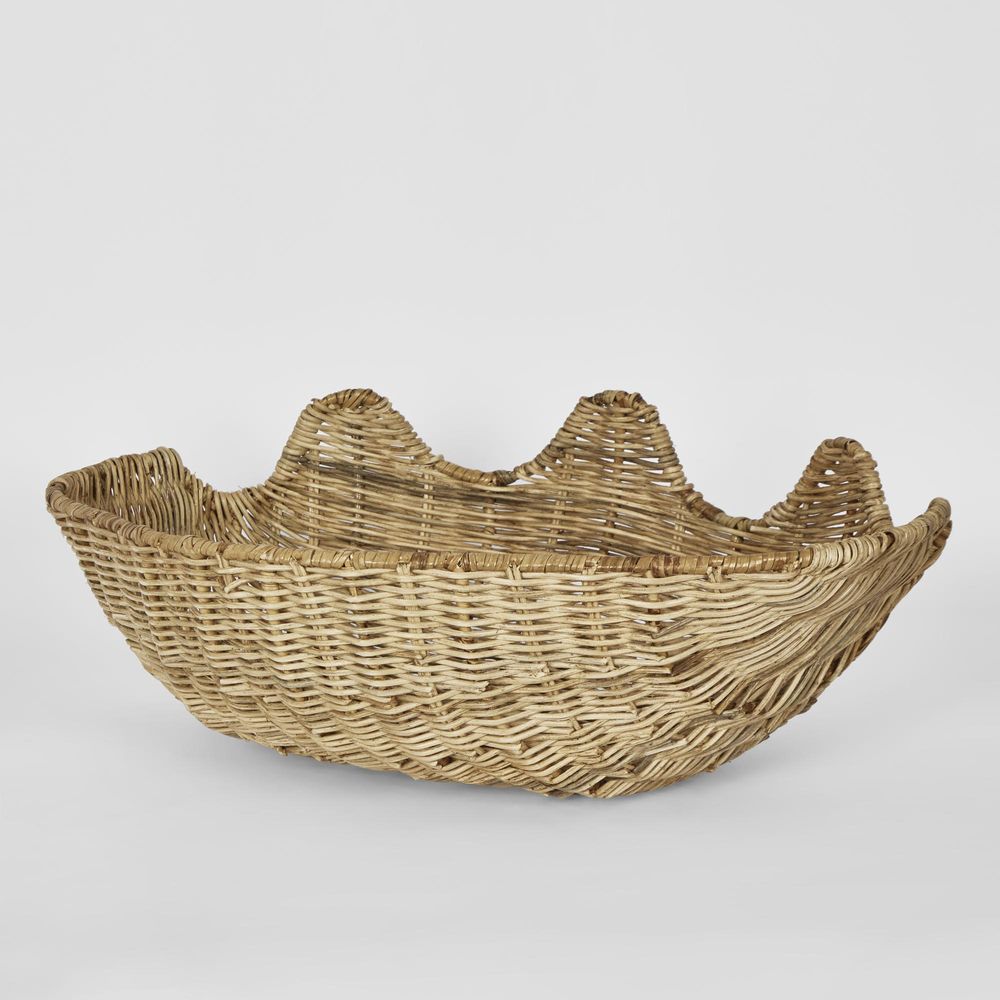 Clam Shell Rattan Large Natural-Decor Items-Florabelle-The Bay Room