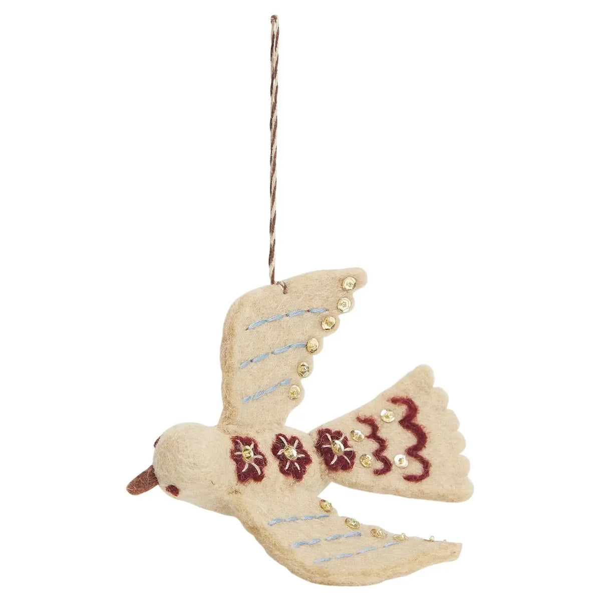 Clara Bird Decoration-Christmas-Sage & Clare-The Bay Room