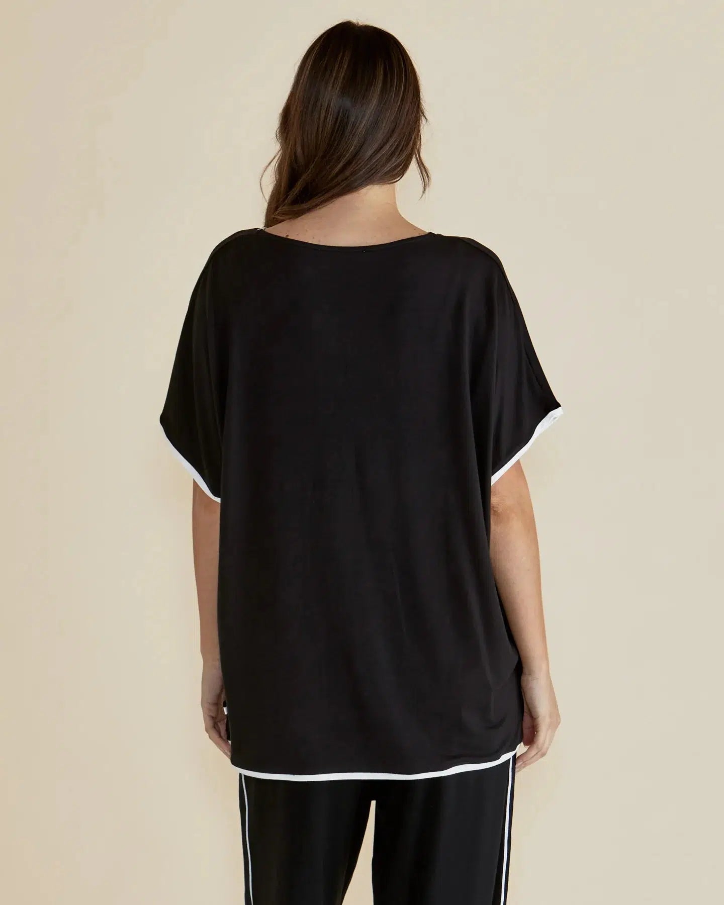 Clara Tee - Black-Tops-Betty Basics-The Bay Room