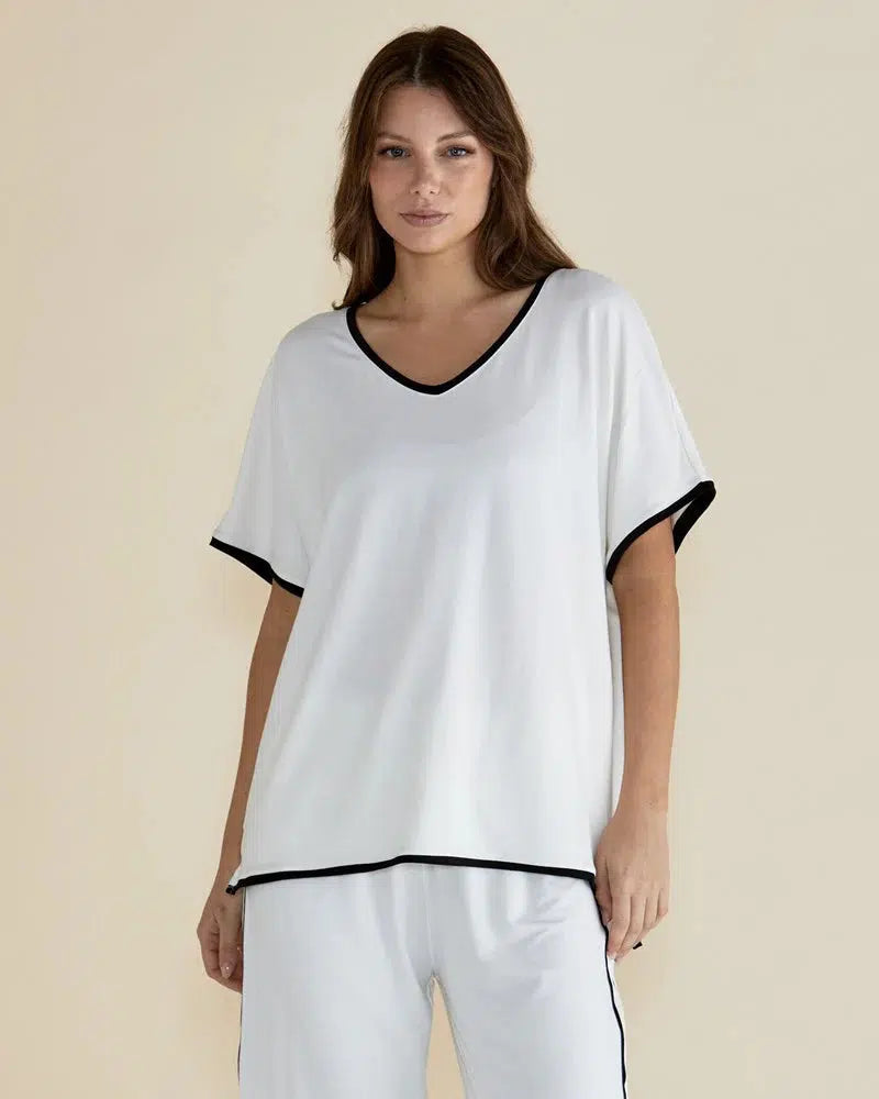 Clara Tee - White-Tops-Betty Basics-The Bay Room