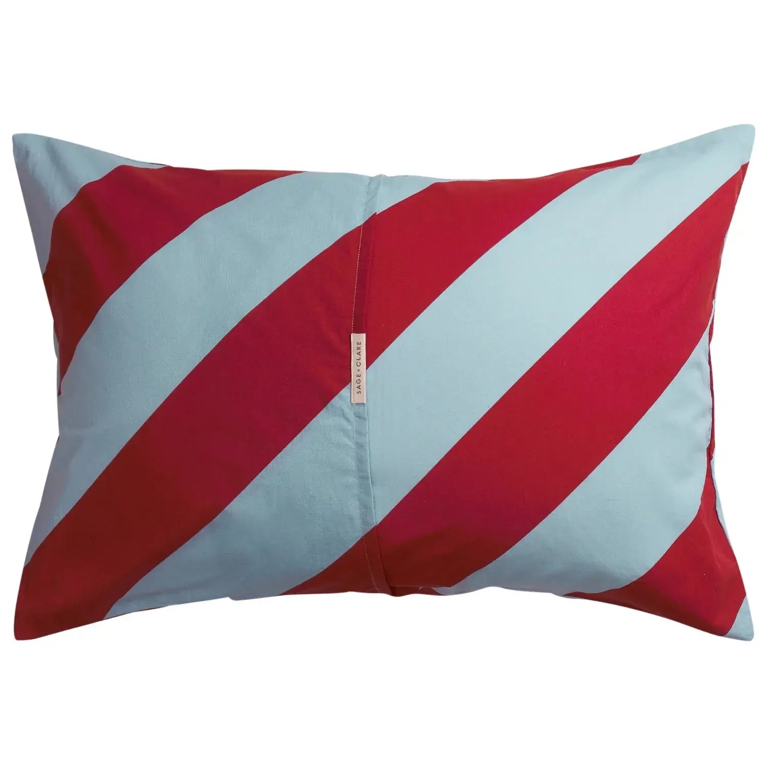 Clarice Cotton Pillowcase Set - Crimson-Soft Furnishings-Sage & Clare-The Bay Room