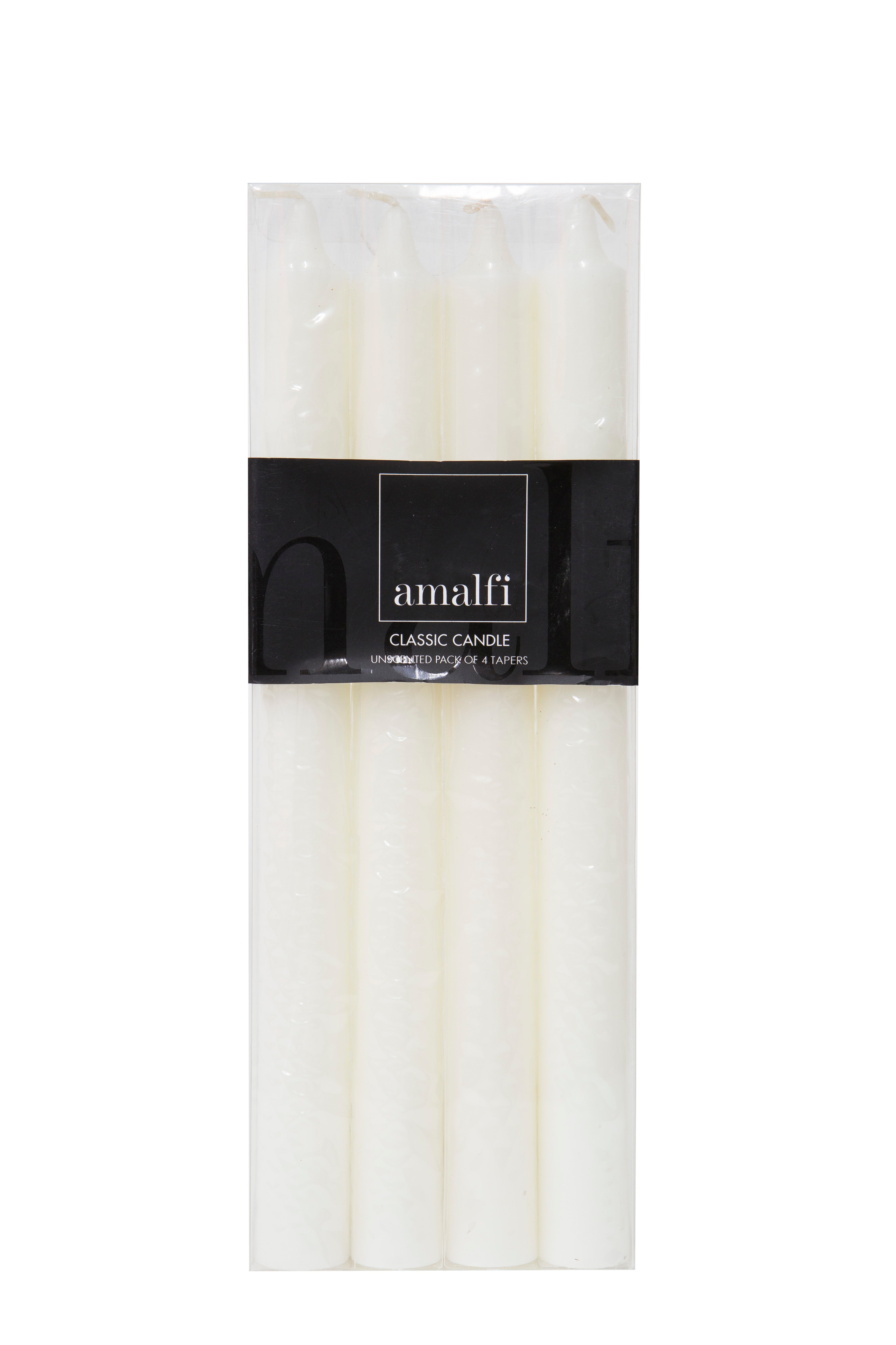 Classic Set/4 Dinner Candles 25cm-Candles & Fragrances-Amalfi-The Bay Room