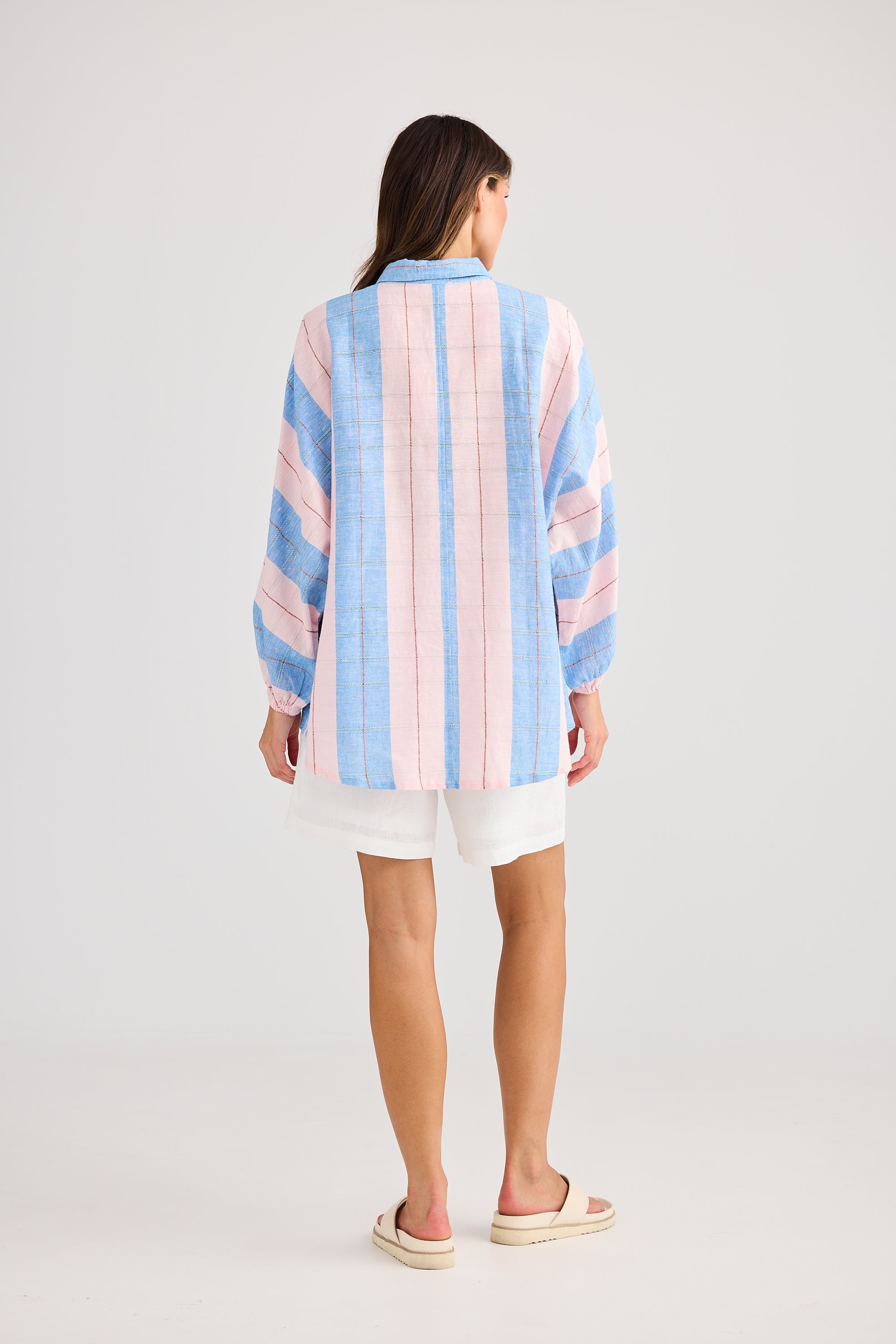 Cliffside Shirt - Blue Multi Stripe-Holiday-The Bay Room