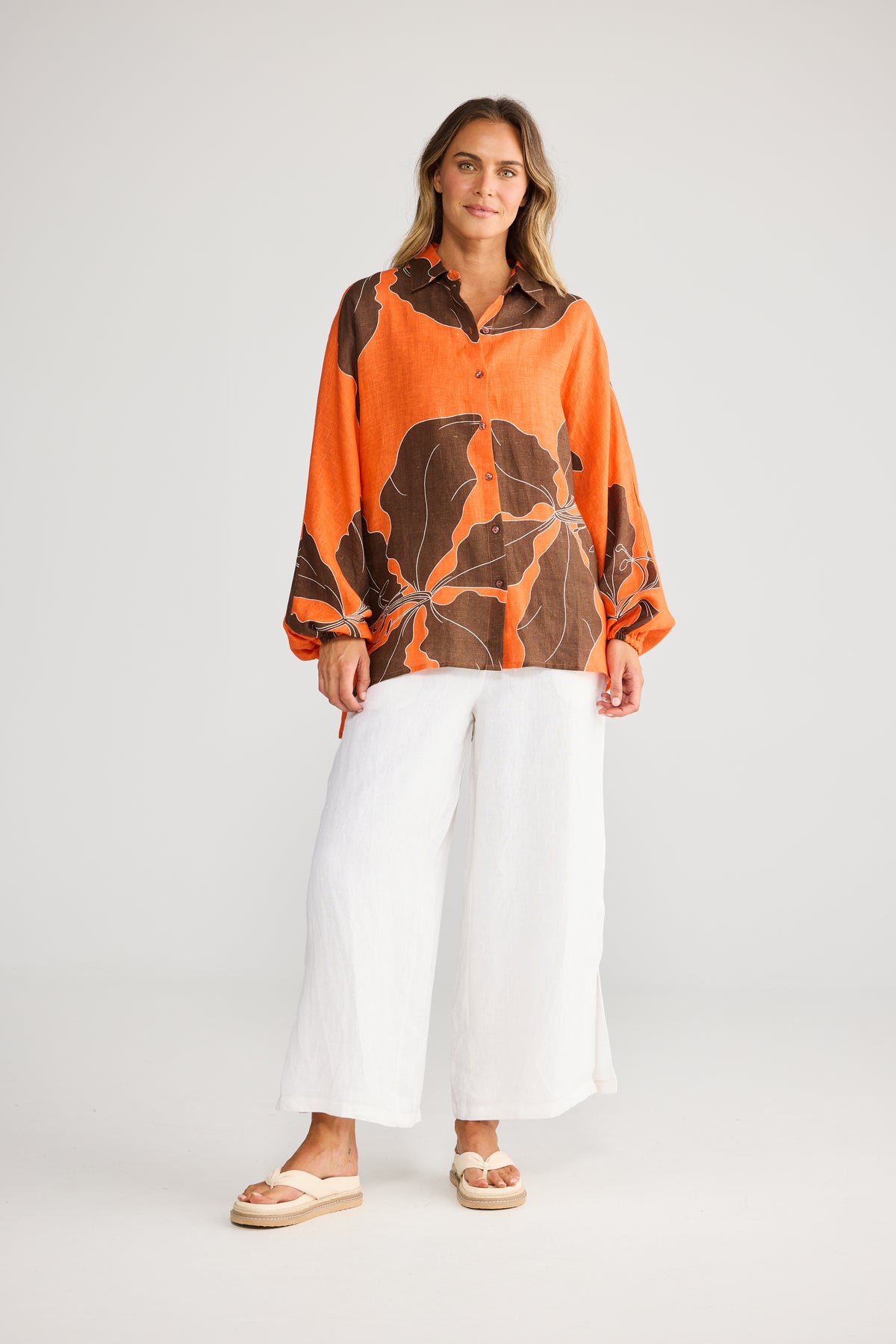 Cliffside Shirt - Hibiscus Breeze-Tops-Holiday-The Bay Room
