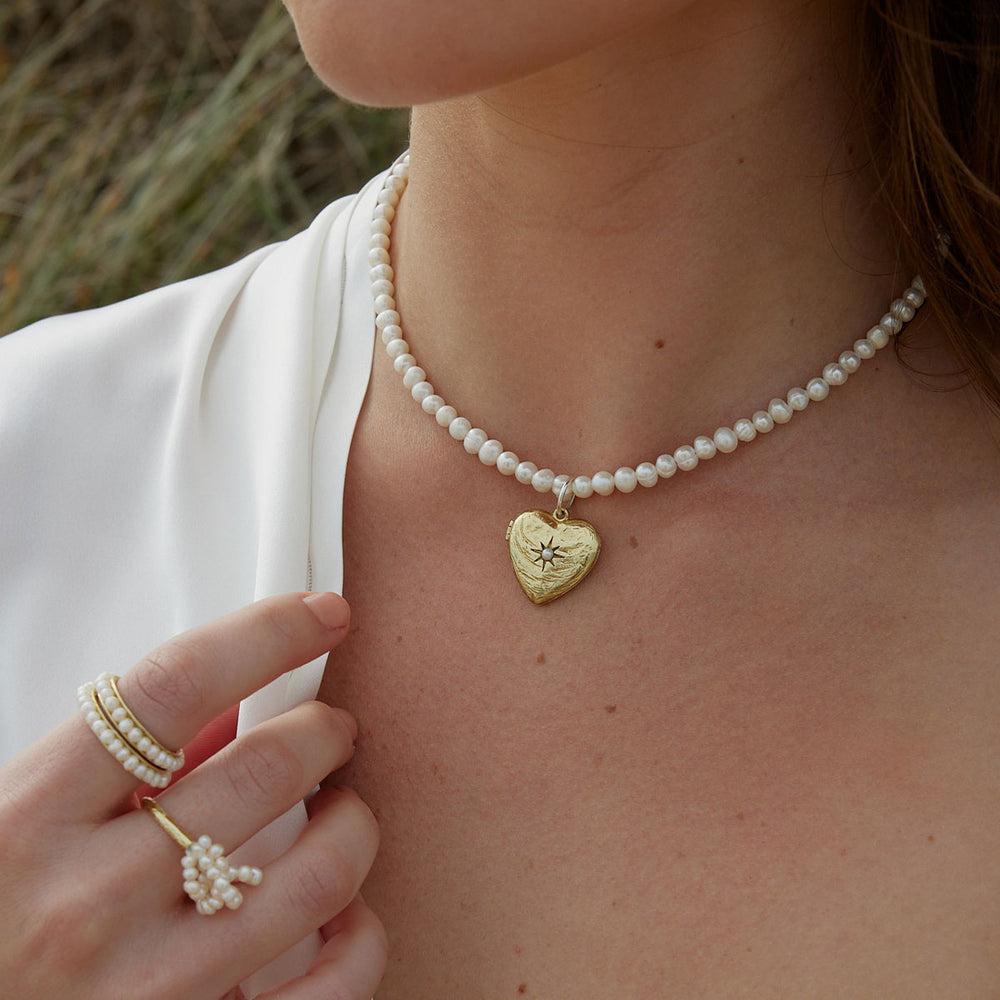 Close To My Heart Pearl Locket-Jewellery-Palas-The Bay Room