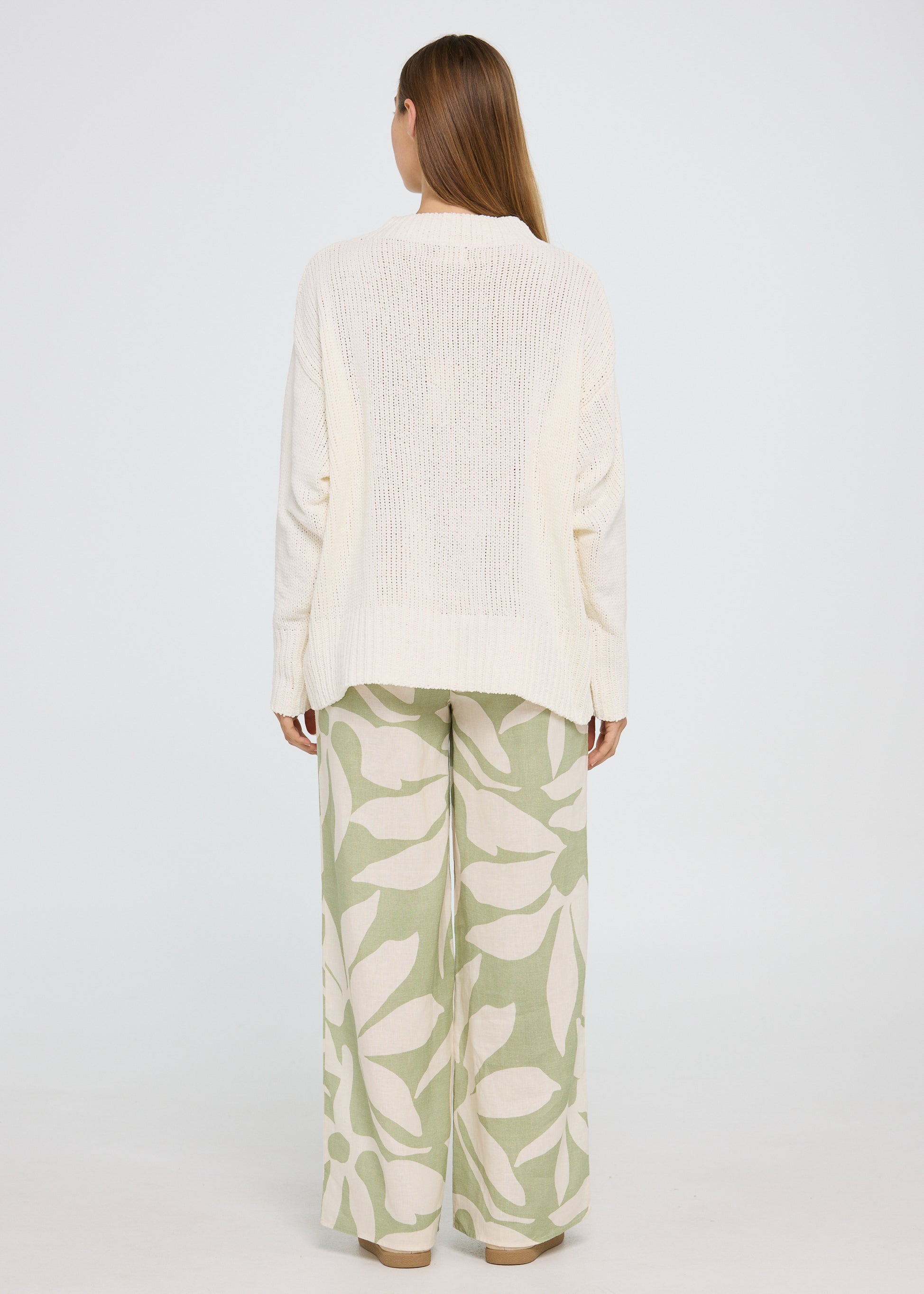 Clover Sweater - Oat-Knitwear & Jumpers-Pippa Ridley-The Bay Room