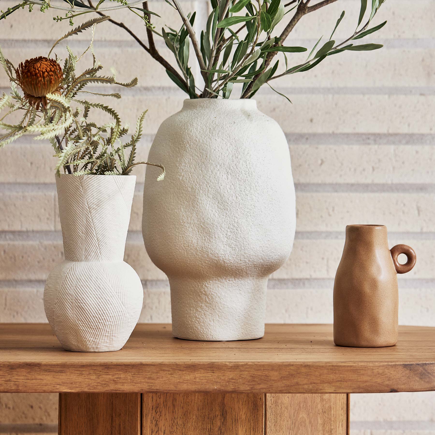 Clyde Clay Mini Vase-Pots, Planters & Vases-Madras Link-The Bay Room