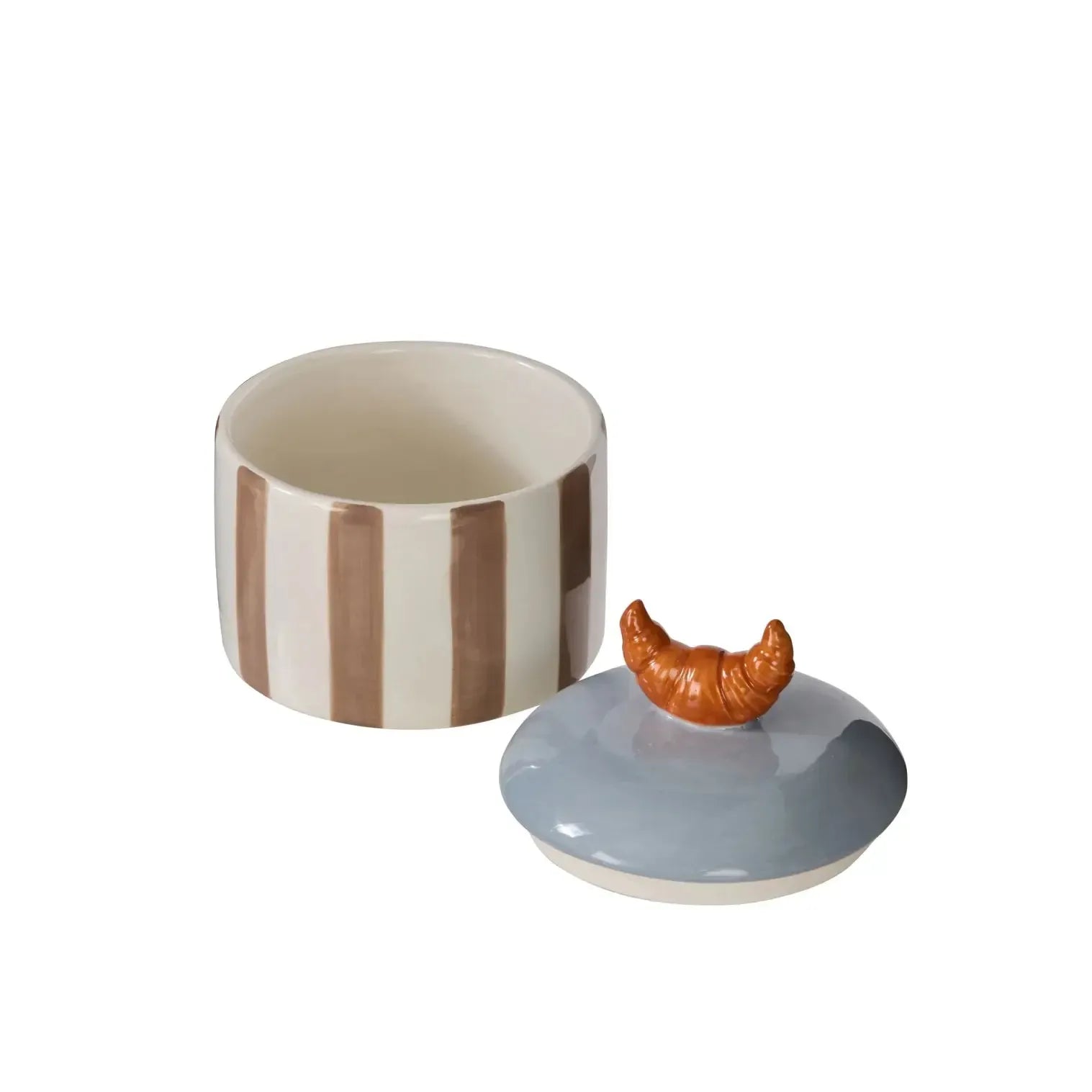 Colette Croissant Stripe Cannister 13x13x15.3cm-Kitchenware-Emporium-The Bay Room