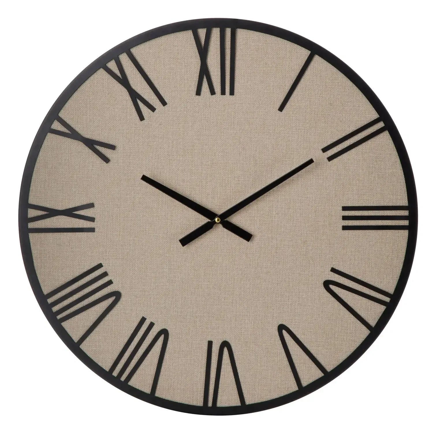 Cologne Wall Clock 60x4cm Black-Wall Decor-Amalfi-The Bay Room