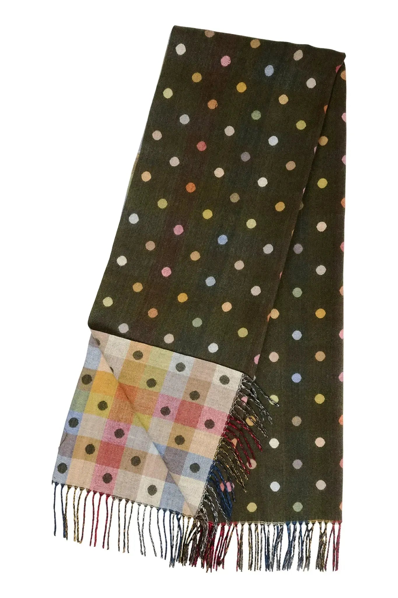 Columbus Spot Scarf - Olive-Scarves, Belts & Gloves-Haven-The Bay Room