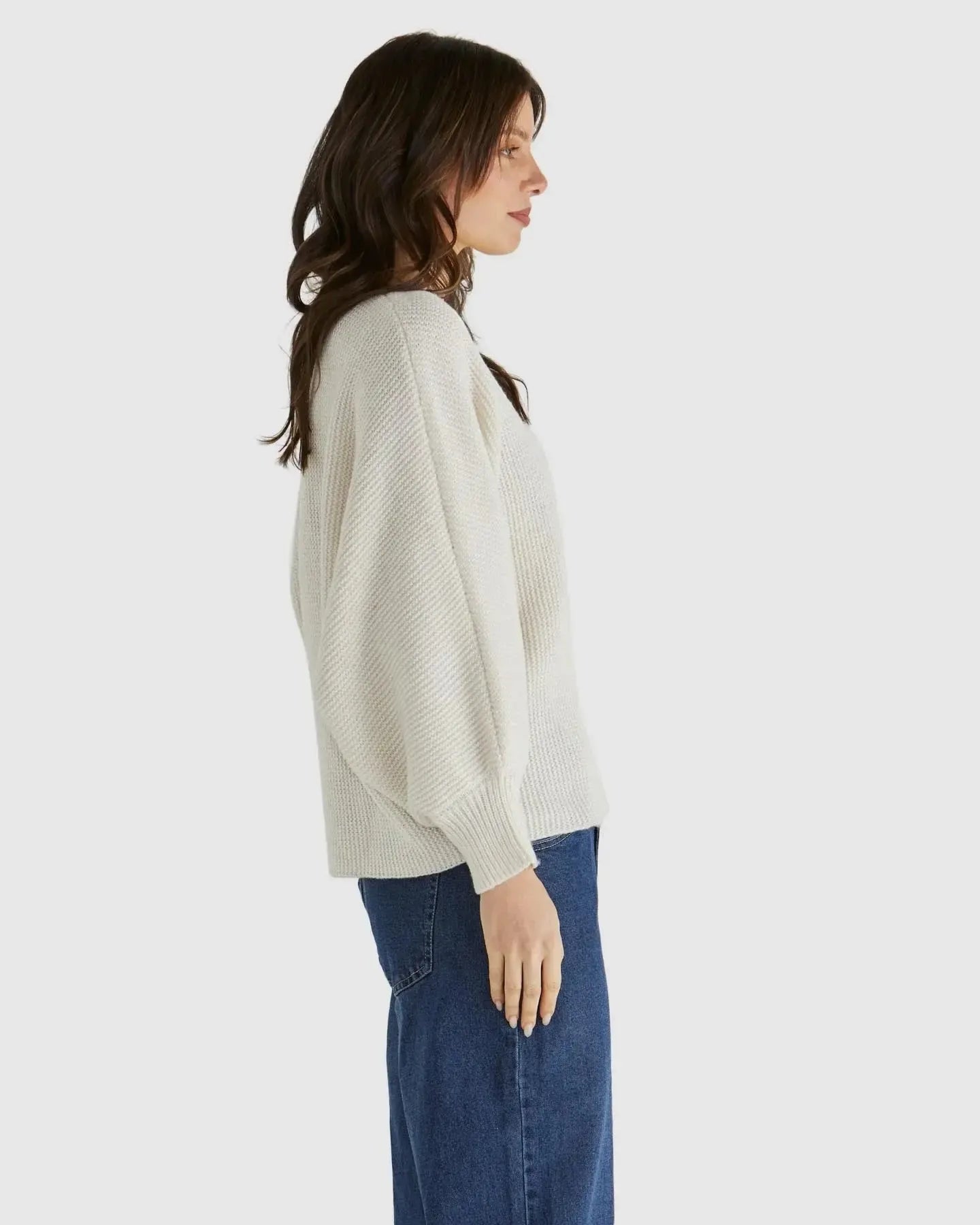 Concord Knit - Cream-Knitwear & Jumpers-SASS-The Bay Room