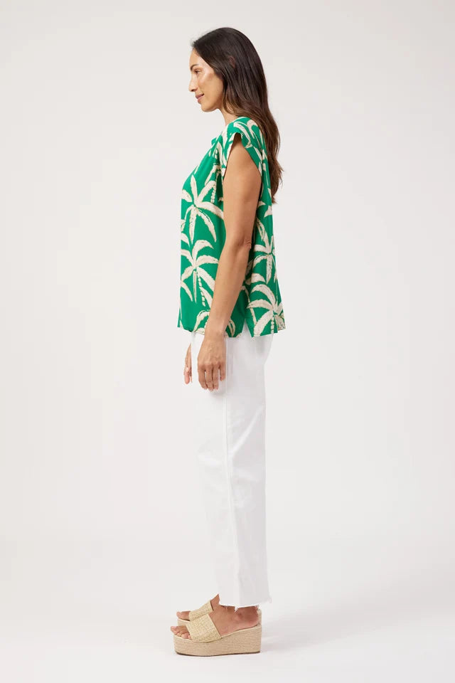 Congo Button Top - Palm-Tops-Haven-The Bay Room
