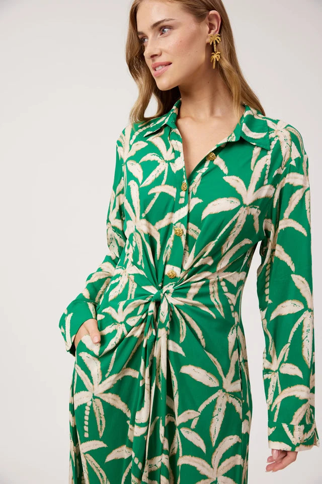 Congo Midi Shirt Dress - Palm-Dresses-Haven-The Bay Room