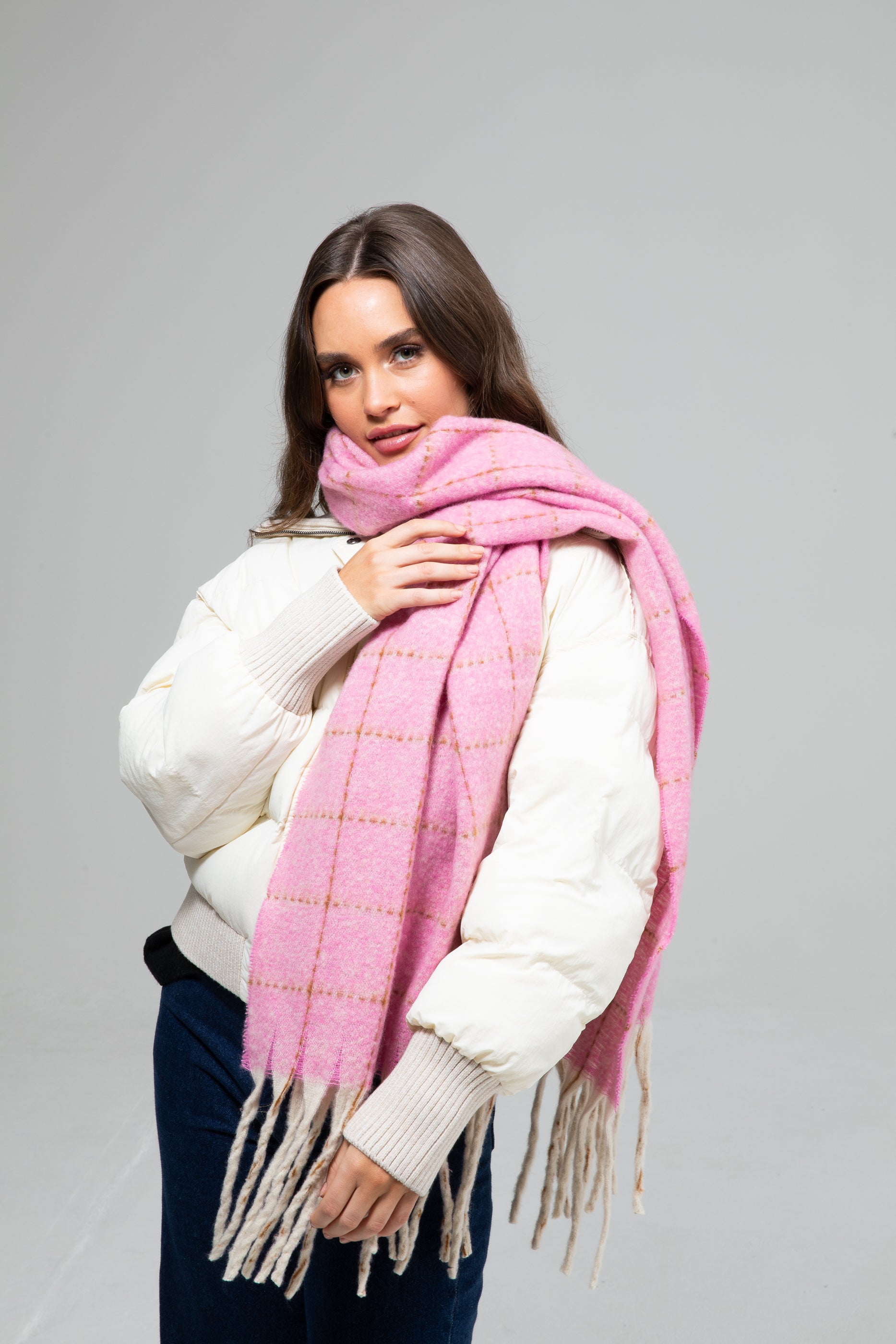 Conley Scarf - Pink-Scarves, Belts & Gloves-Holiday-The Bay Room