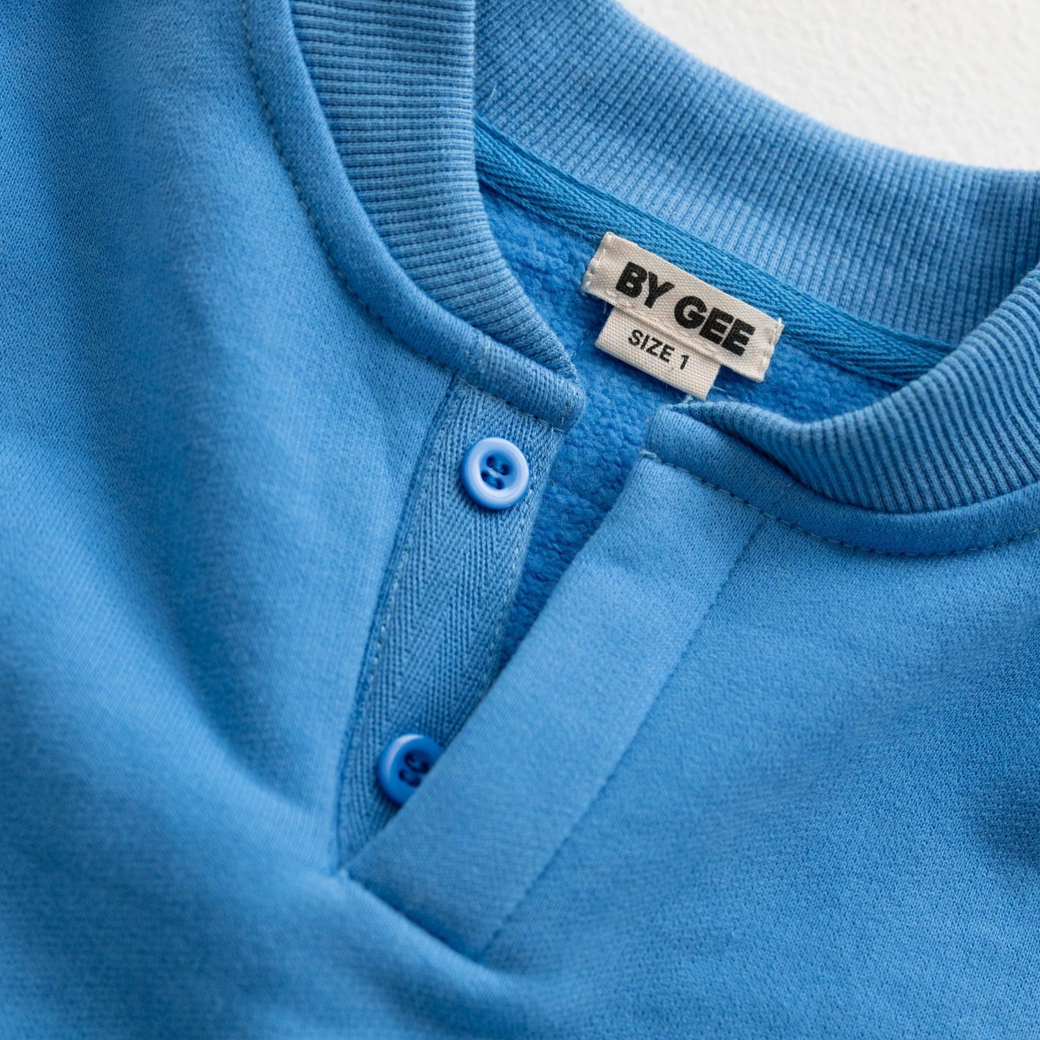 Cotton Boxy Sweatshirt - Bluebird-Clothing & Accessories-BY GEE-The Bay Room