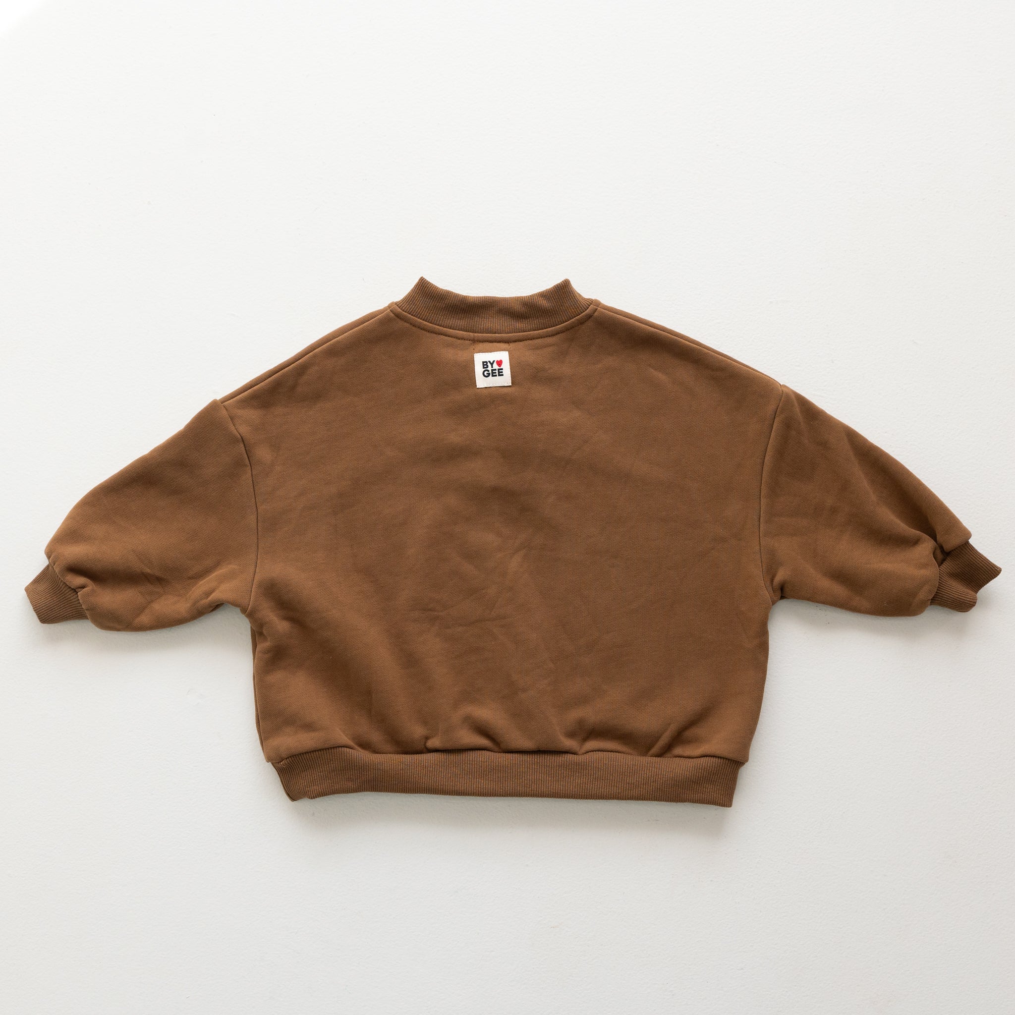Cotton Boxy Sweatshirt - Chocolate-Clothing & Accessories-BY GEE-The Bay Room