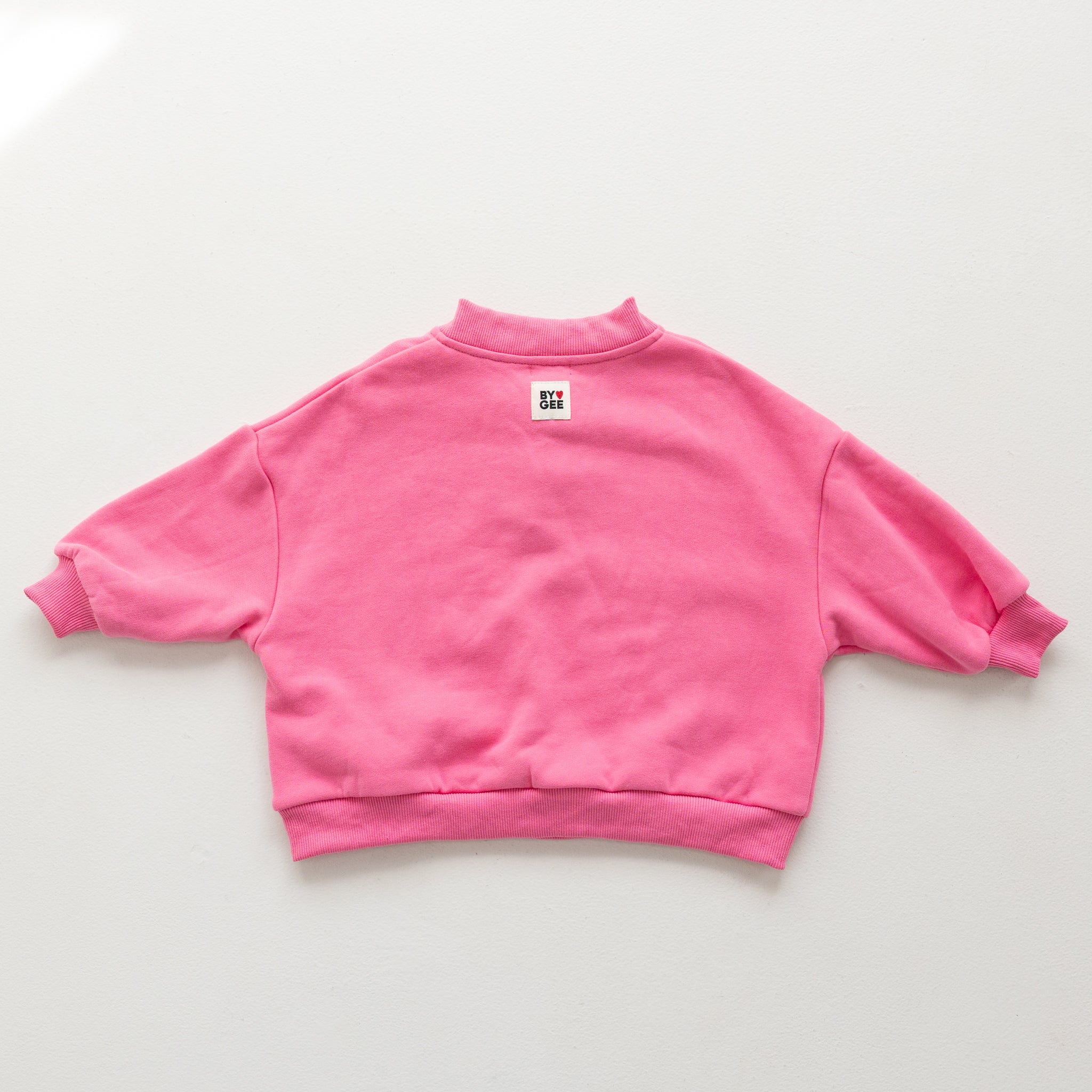 Cotton Boxy Sweatshirt - Peony-Clothing & Accessories-BY GEE-The Bay Room