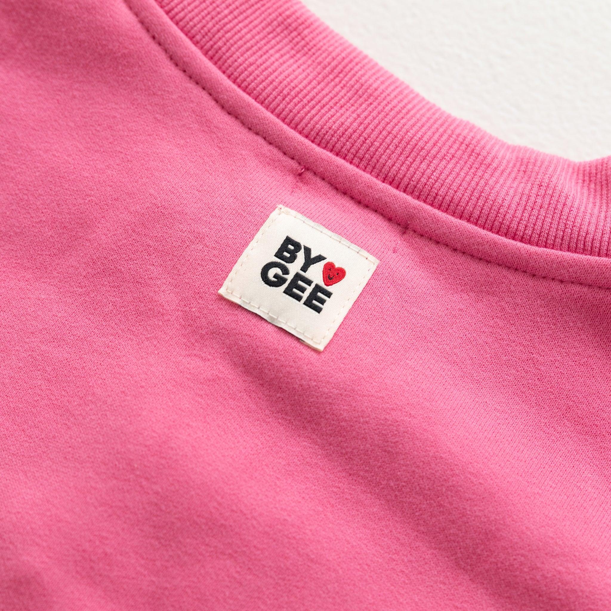 Cotton Boxy Sweatshirt - Peony-Clothing & Accessories-BY GEE-The Bay Room