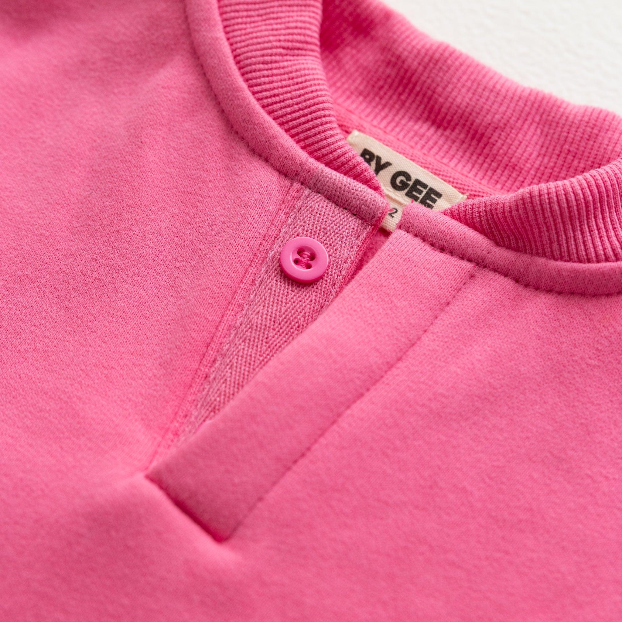 Cotton Boxy Sweatshirt - Peony-Clothing & Accessories-BY GEE-The Bay Room