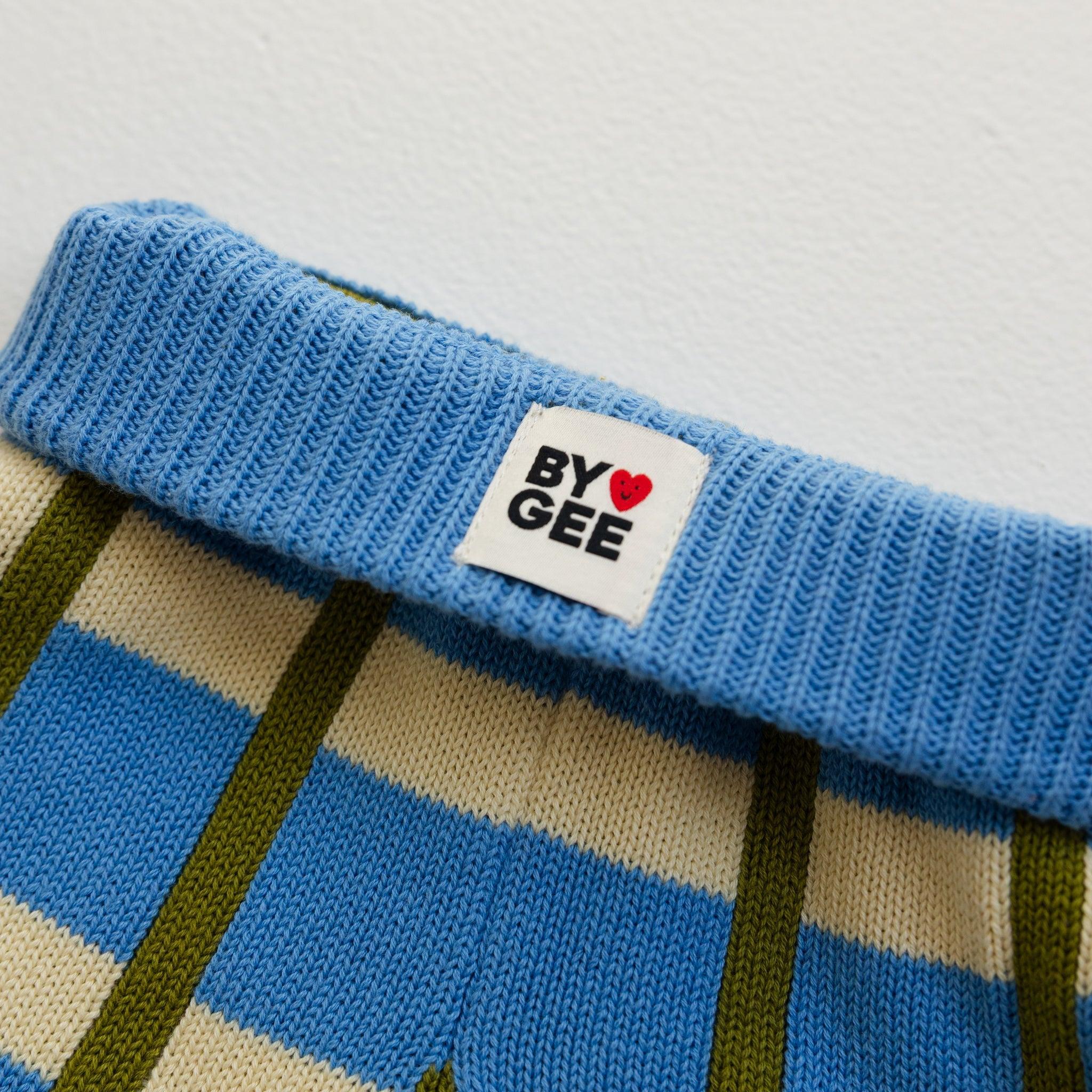 Cotton Check Knit Pants - Bluebird-Clothing & Accessories-BY GEE-The Bay Room