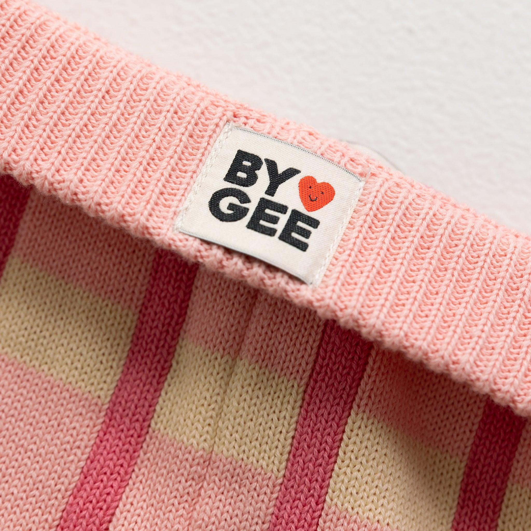 Cotton Check Knit Pants - Peony-Clothing & Accessories-BY GEE-The Bay Room