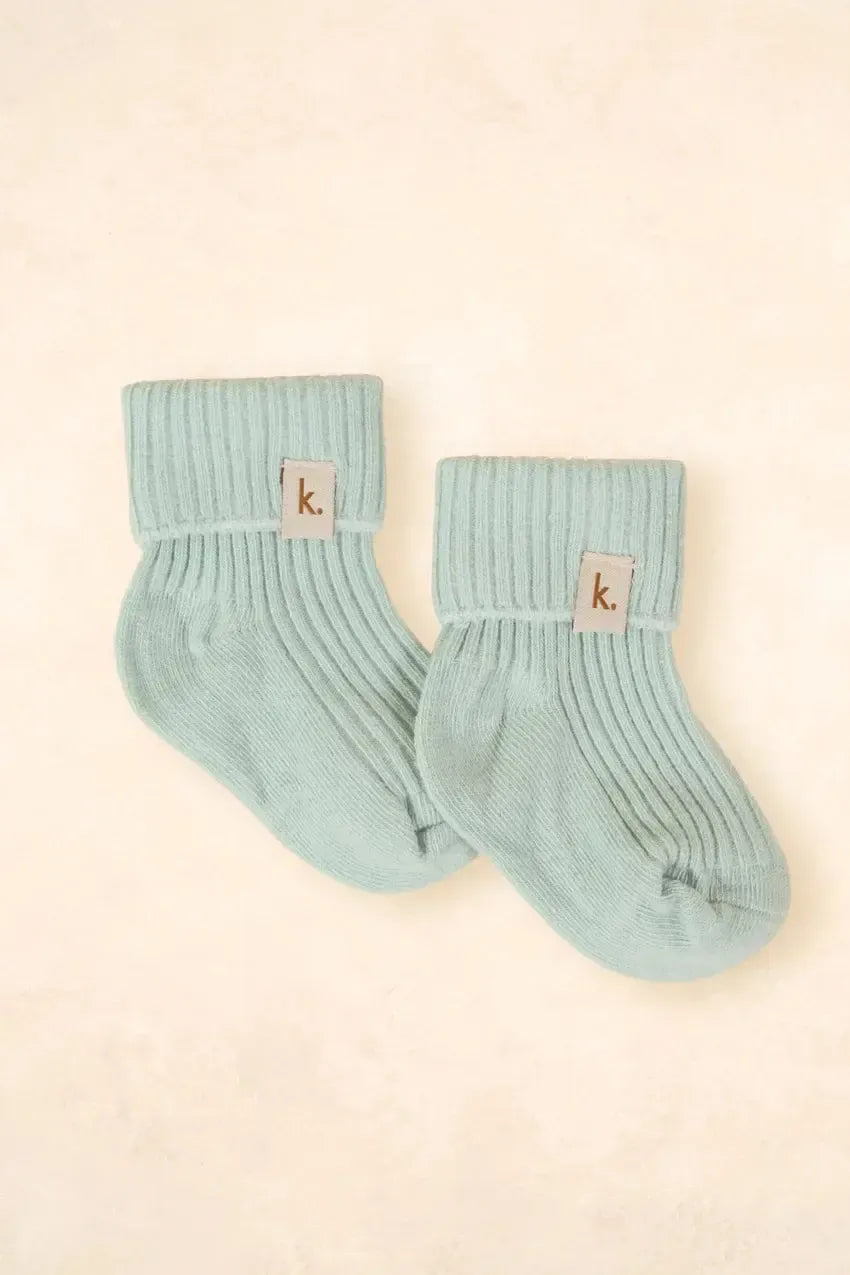 Cotton Ribbed Baby Socks-Nursery & Nurture-Kiin-The Bay Room