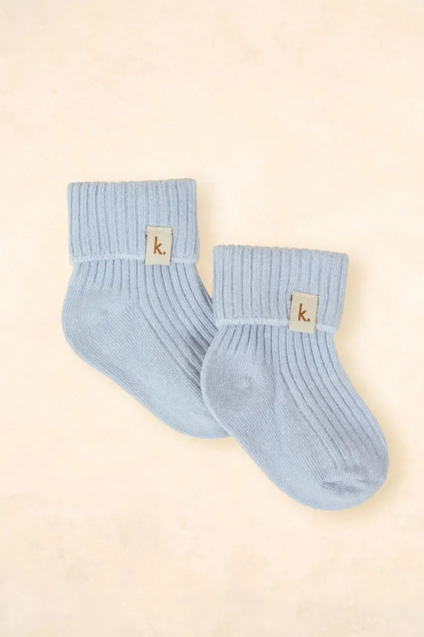 Cotton Ribbed Baby Socks-Nursery & Nurture-Kiin-The Bay Room
