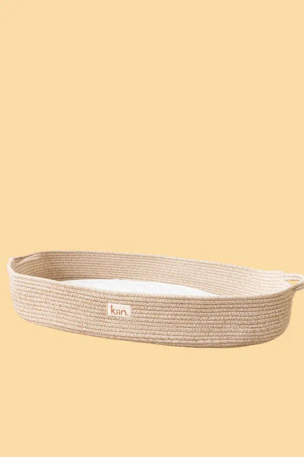 Cotton Rope Change Basket + Latte Wipeable Change Pad-Nursery & Nurture-Kiin-The Bay Room