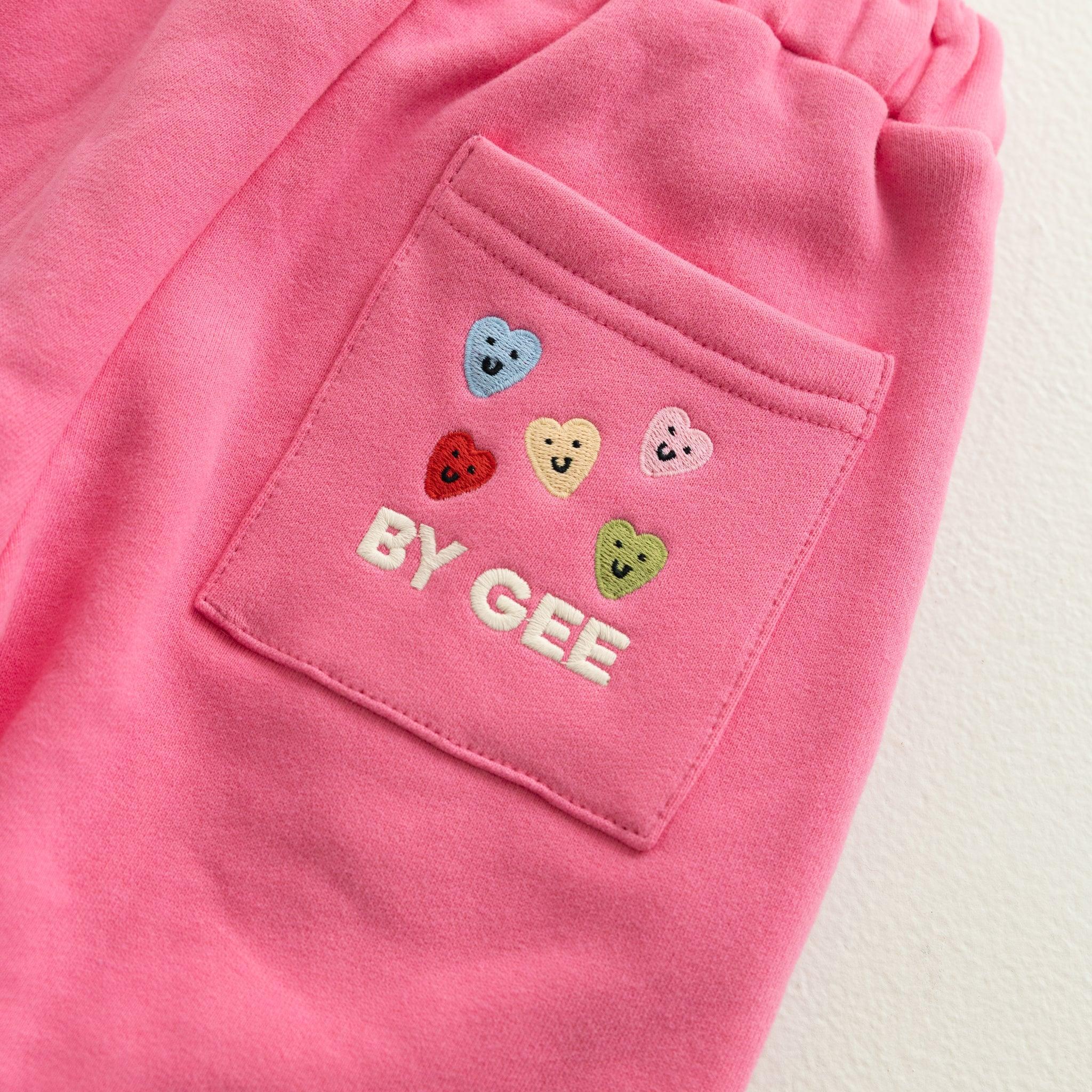 Cotton Wide Leg Sweatpant - Peony-Clothing & Accessories-BY GEE-The Bay Room