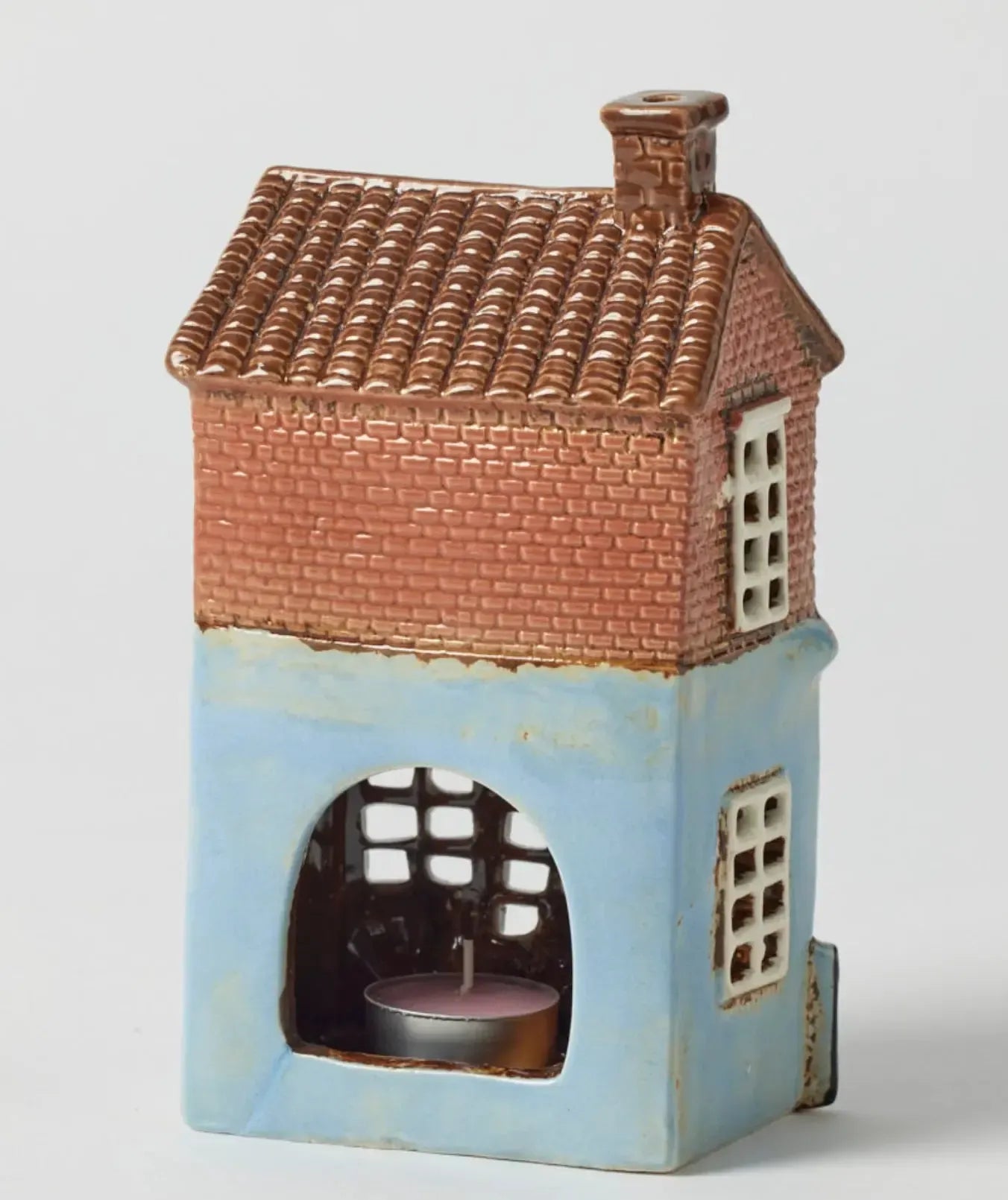 Countryside House Tealight Holder-Decor Items-Pilbeam Living-The Bay Room