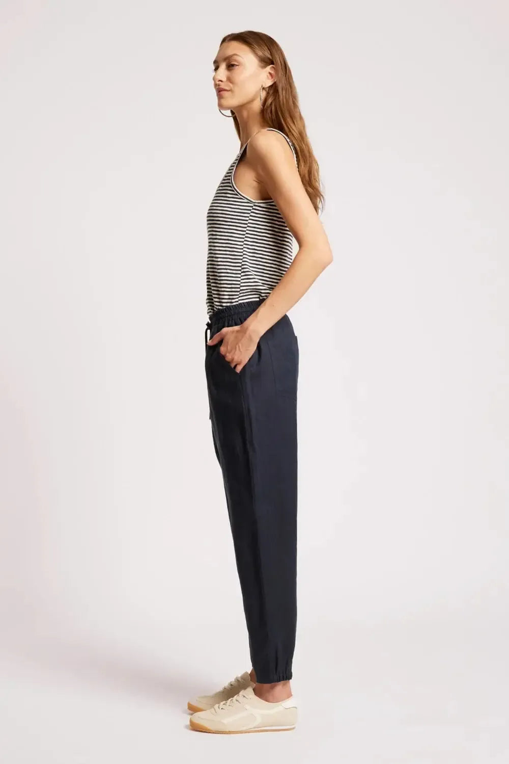 Cove Pant - Indigo-Pants-Eb & Ive-The Bay Room
