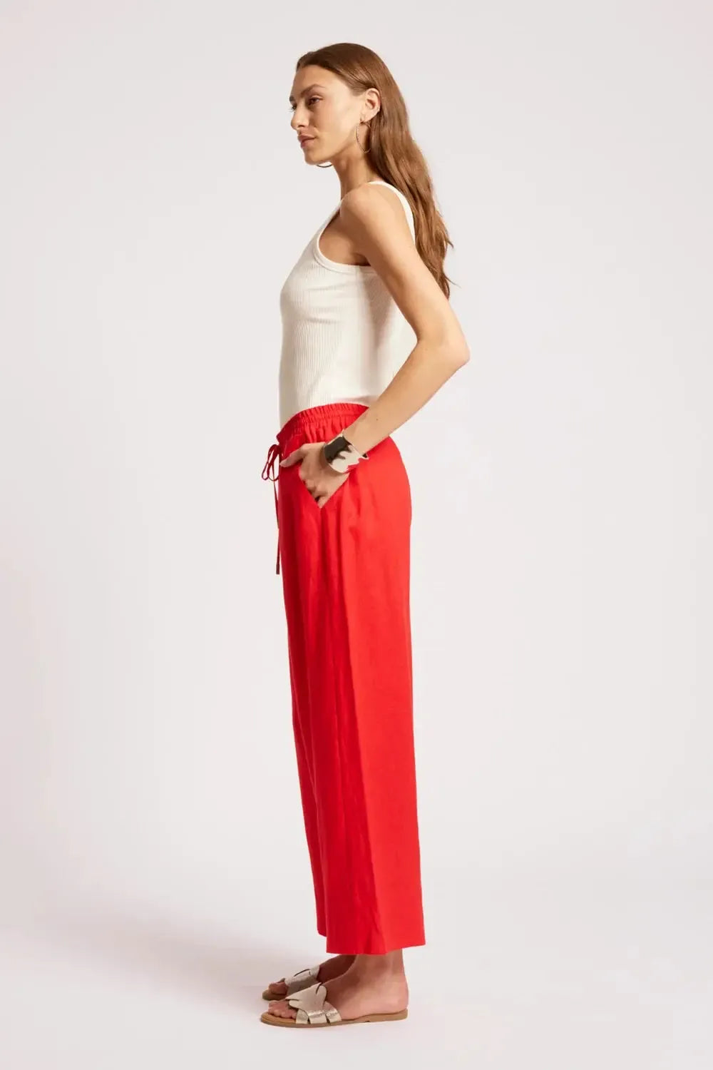 Cove Relaxed Pant - Aperol-Pants-Eb & Ive-The Bay Room