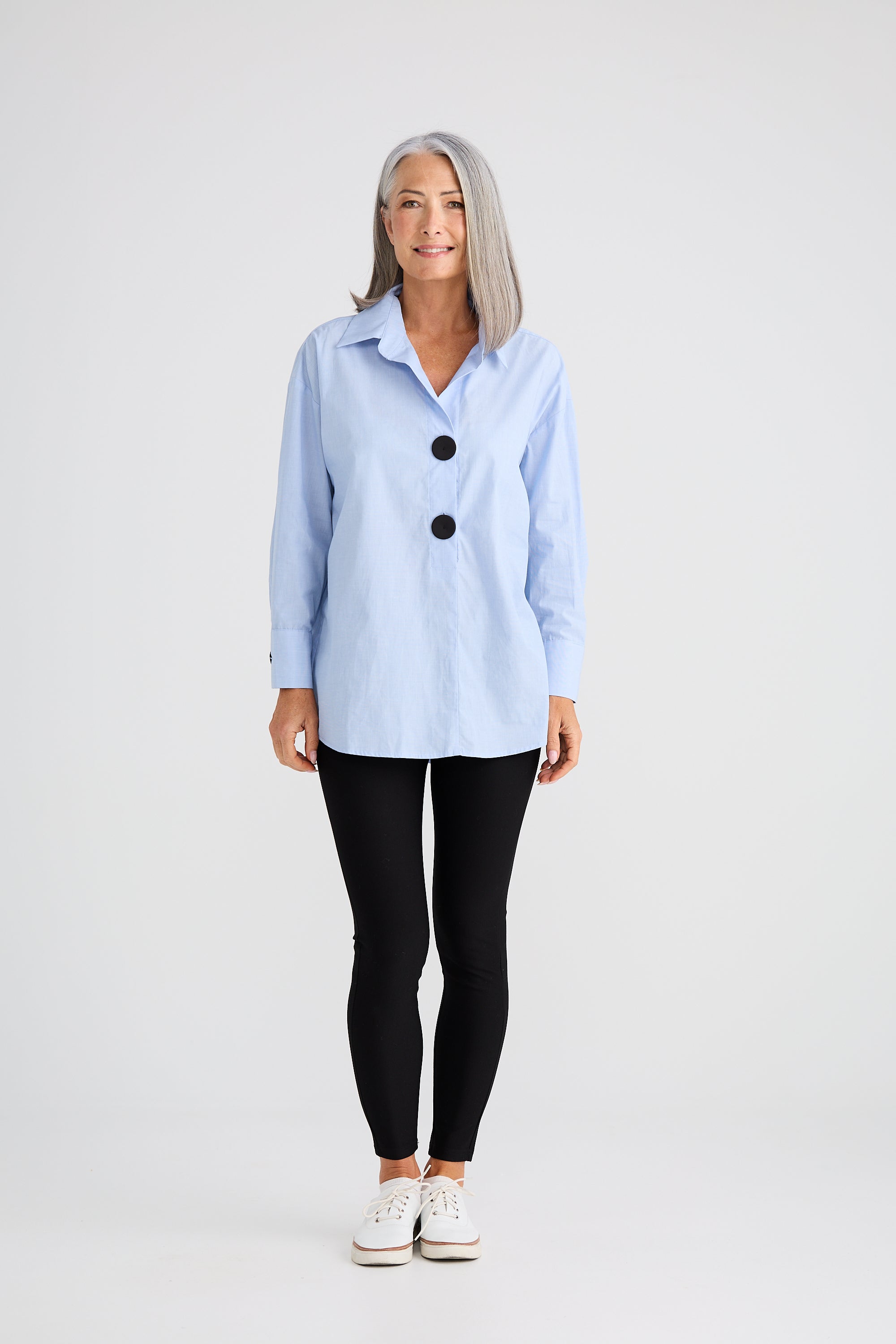 Coventry Overshirt - Blue-Tops-Brave & True-The Bay Room