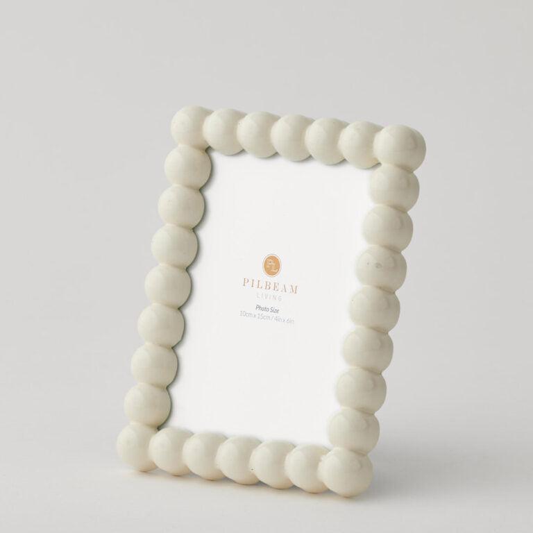 Creswick 4 x 6" Photo Frame - Cream-Decor Items-Pilbeam Living-The Bay Room