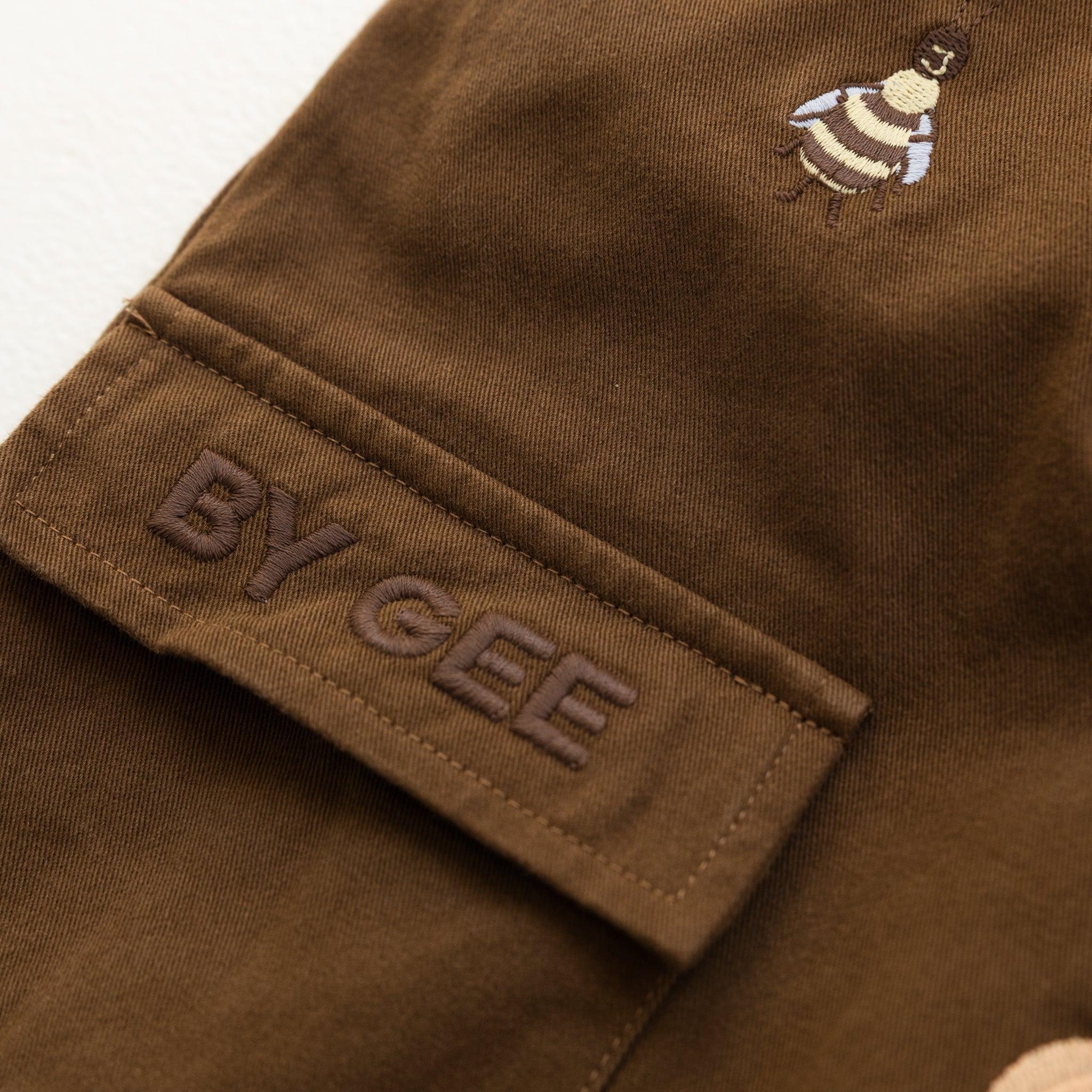 Cropped Wide Leg Cargo Pant - Chocolate-Clothing & Accessories-BY GEE-The Bay Room