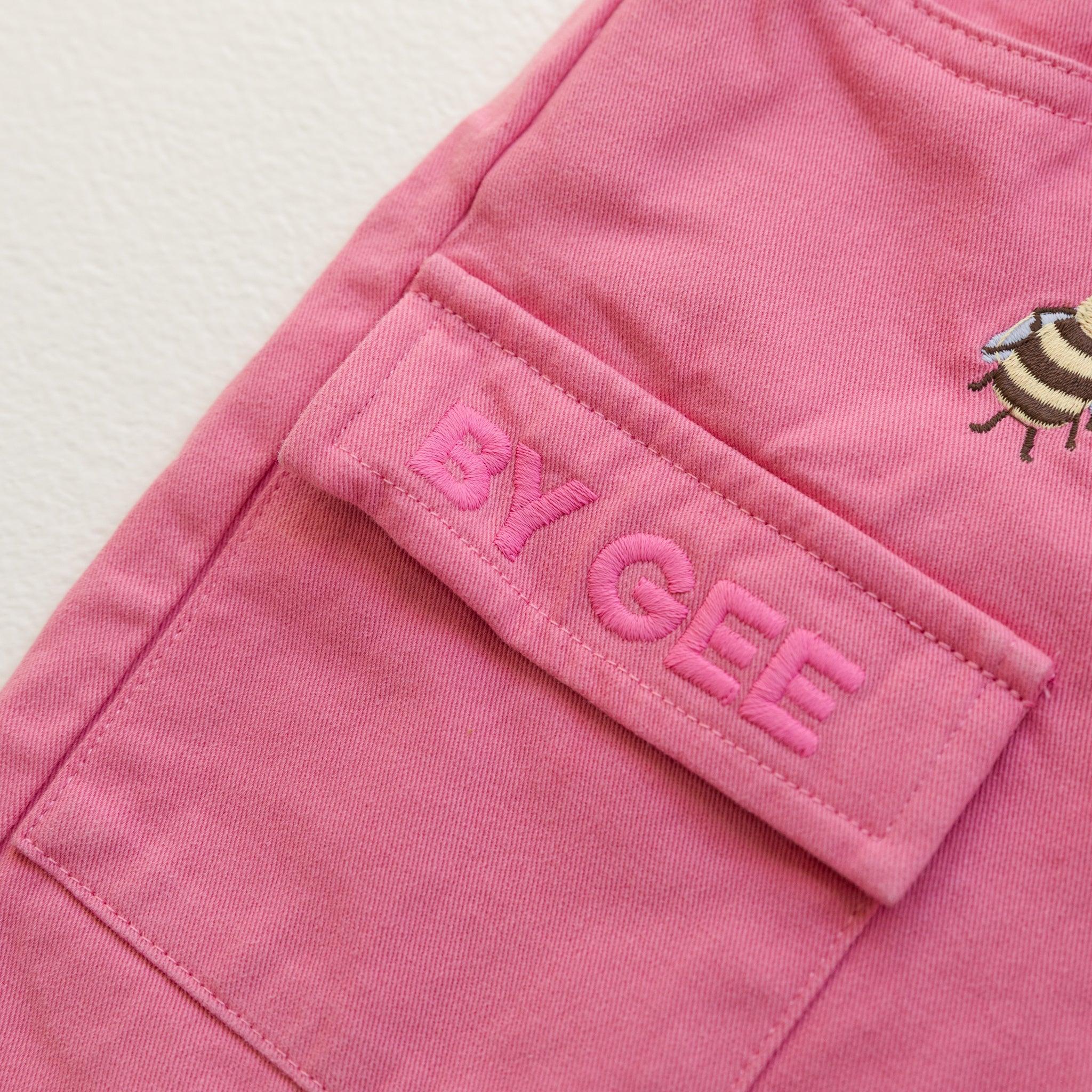 Cropped Wide Leg Cargo Pant - Peony-Clothing & Accessories-BY GEE-The Bay Room