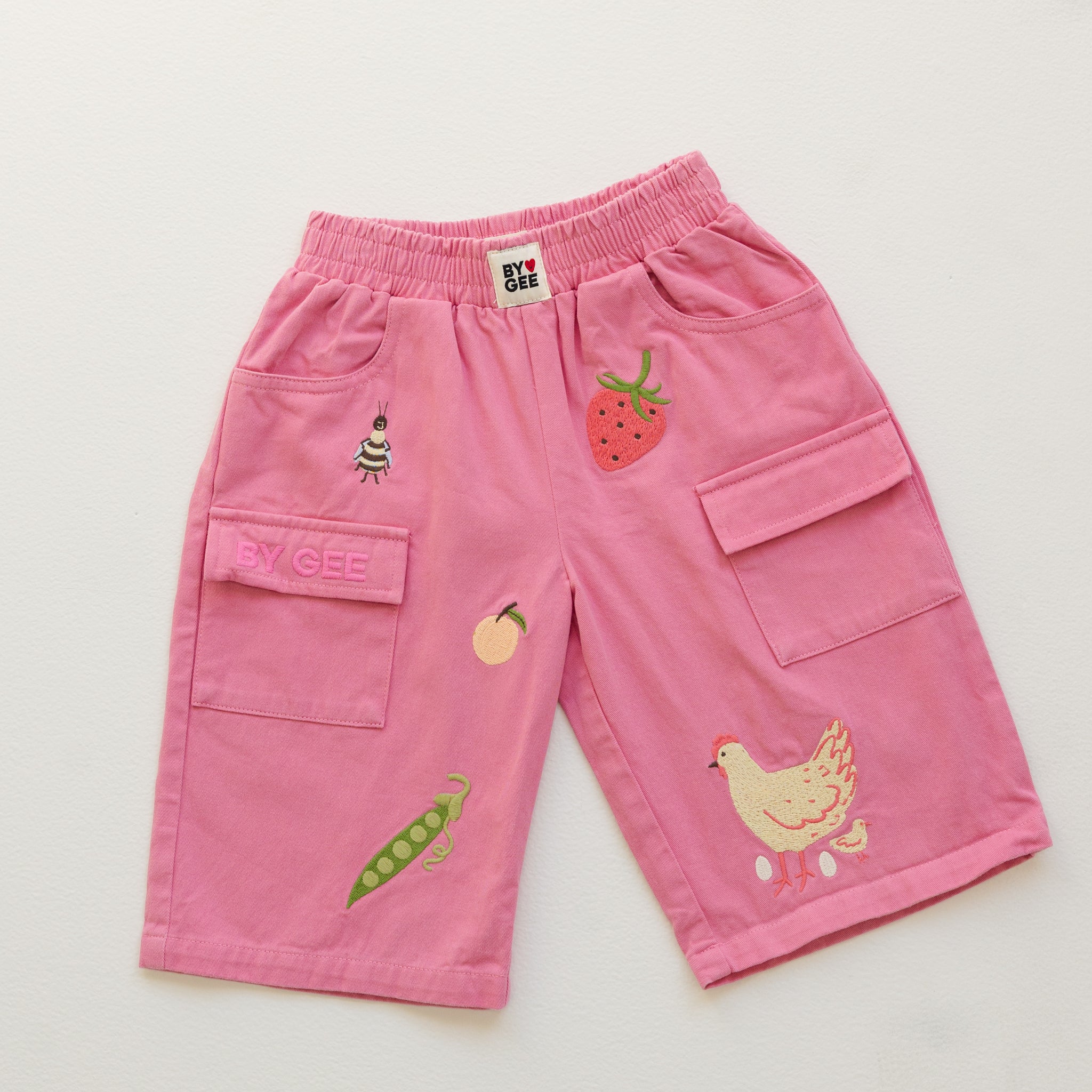 Cropped Wide Leg Cargo Pant - Peony-Clothing & Accessories-BY GEE-The Bay Room