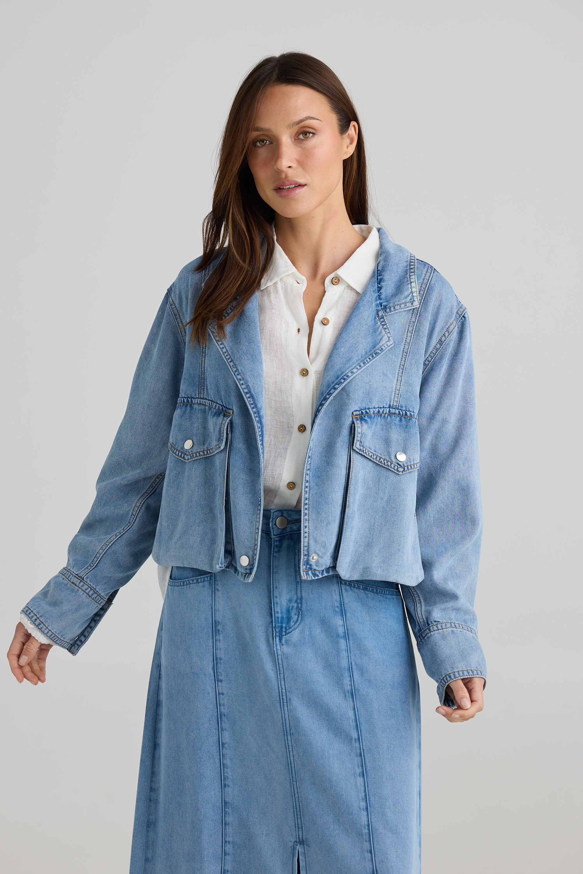 Cruise Jacket - Blue Wash-Jackets, Coats & Vests-Holiday-The Bay Room