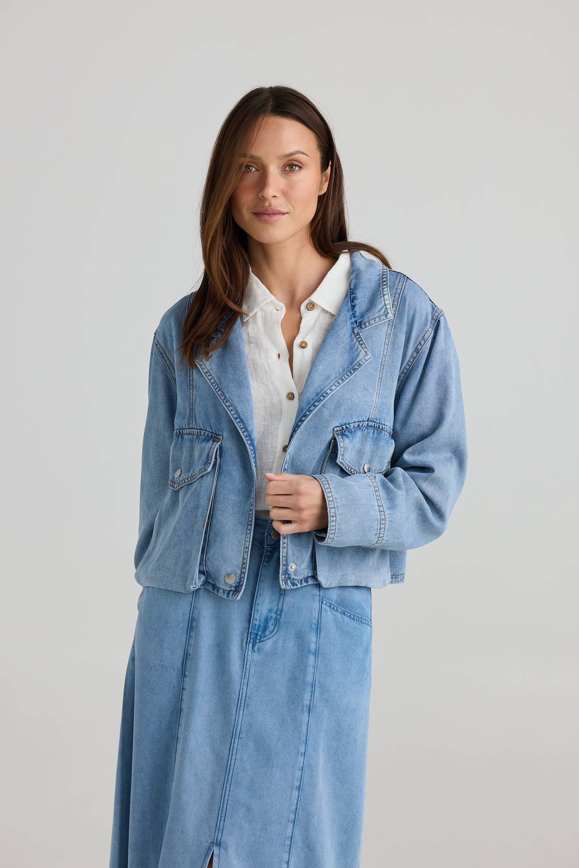 Cruise Jacket - Blue Wash-Jackets, Coats & Vests-Holiday-The Bay Room