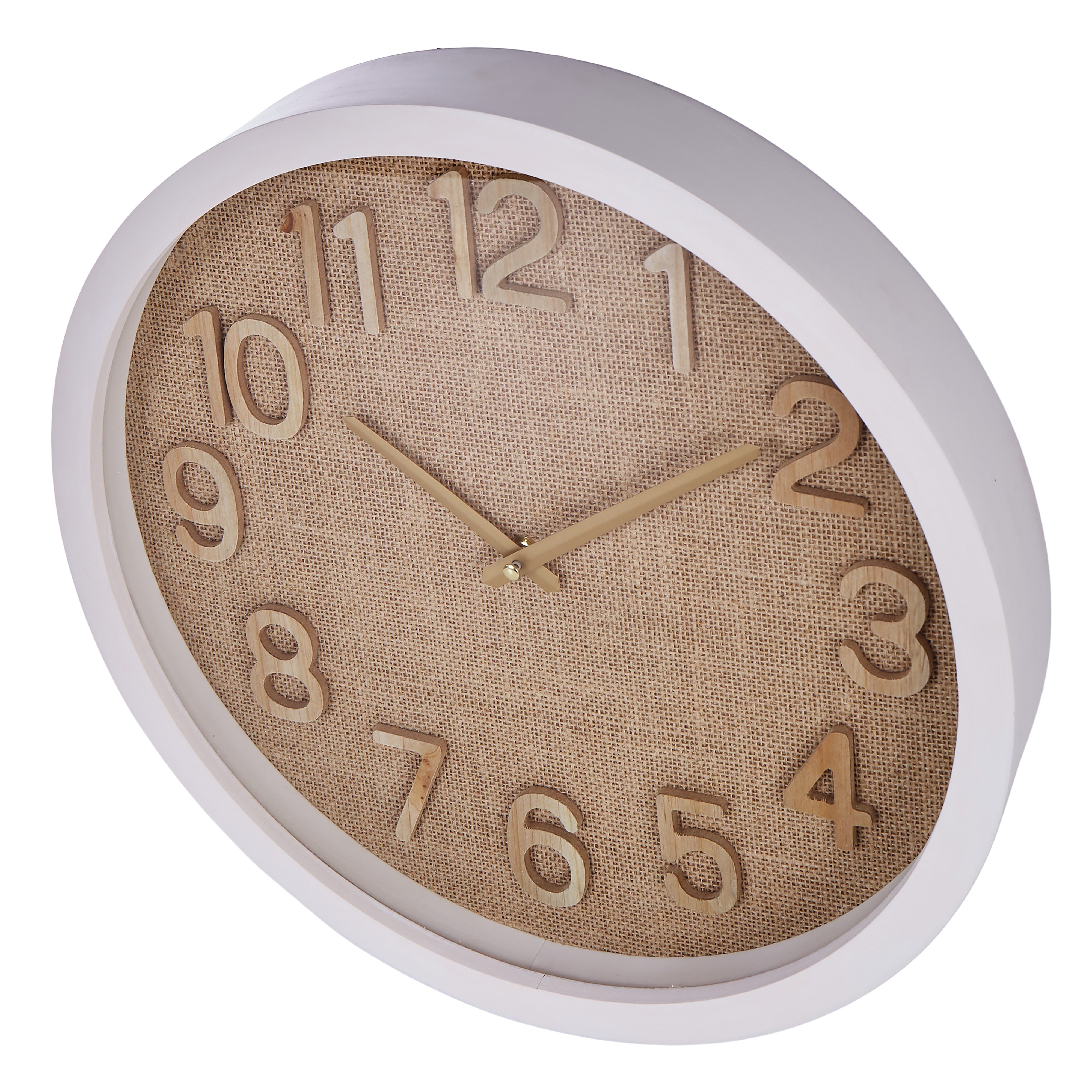 Cunene Weave Wall Clock Brown 40cm-Wall Decor-Amalfi-The Bay Room