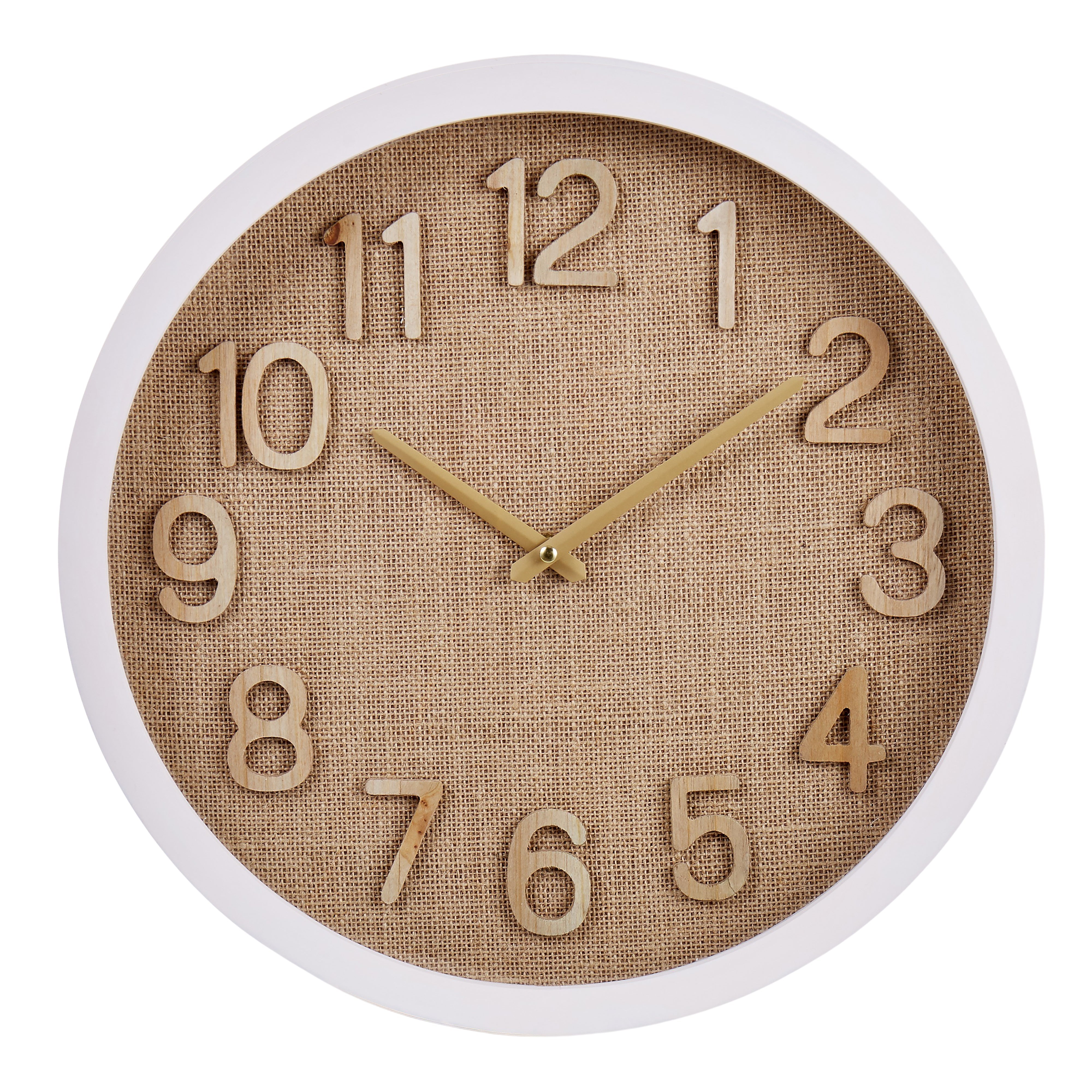 Cunene Weave Wall Clock Brown 40cm-Wall Decor-Amalfi-The Bay Room