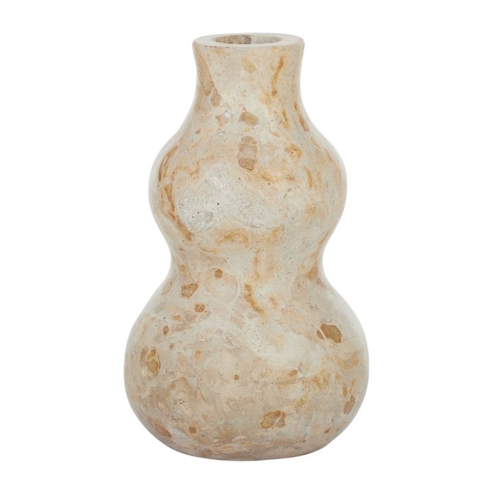 Curvas Marble Vase-Pots, Planters & Vases-Coast To Coast Home-The Bay Room