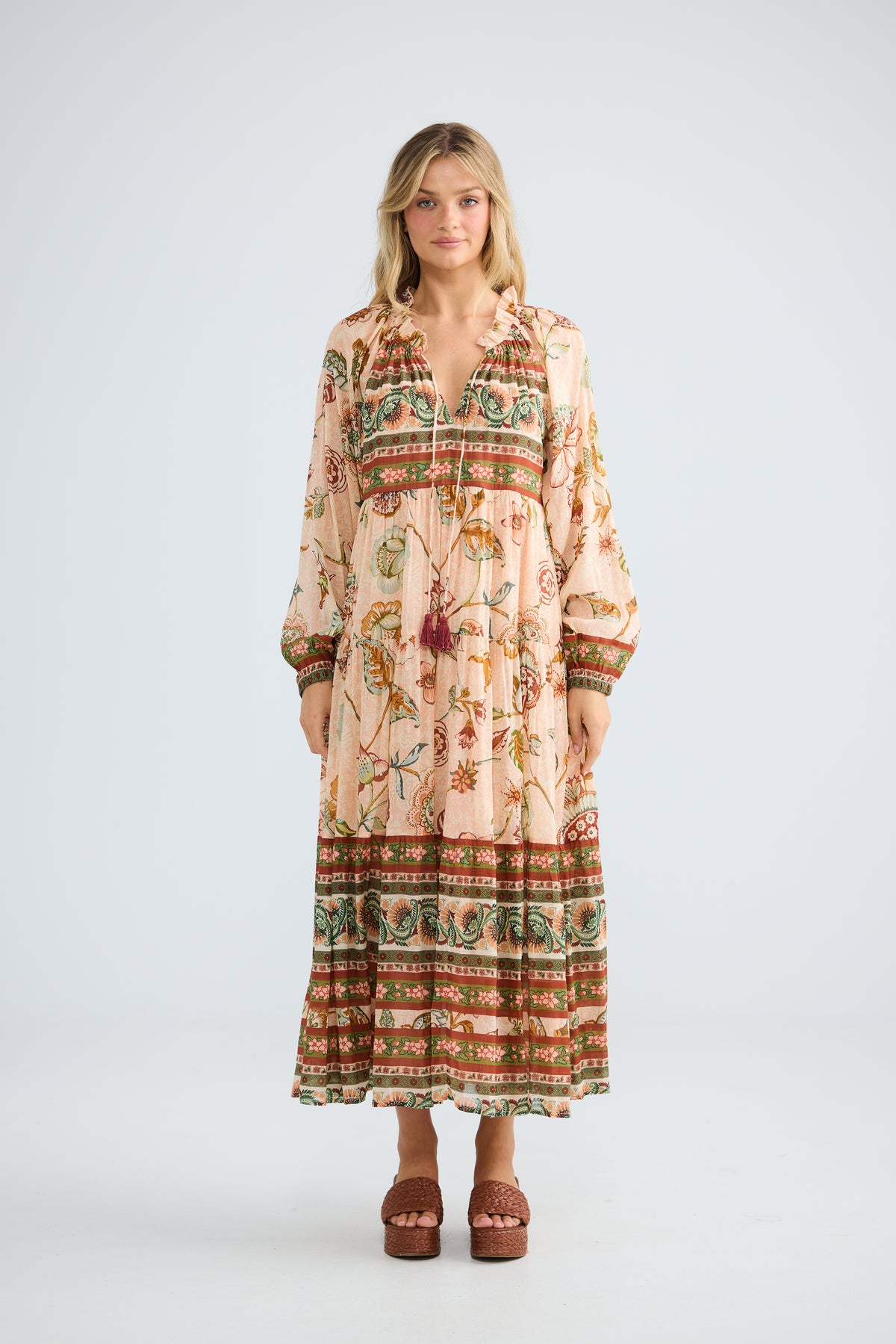 Damascus Dress - Wildflower Oasis-Dresses-Talisman-The Bay Room