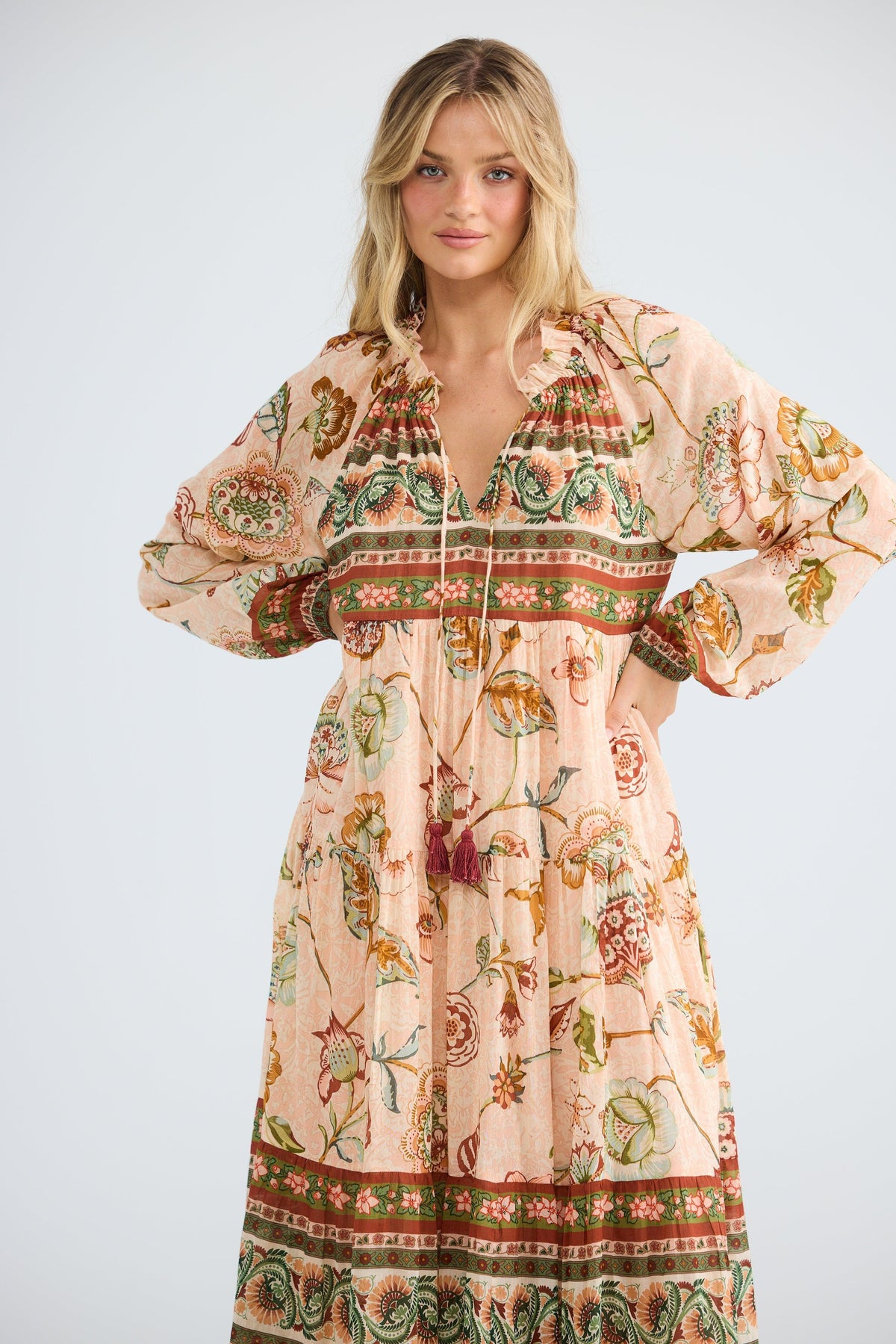 Damascus Dress - Wildflower Oasis-Dresses-Talisman-The Bay Room