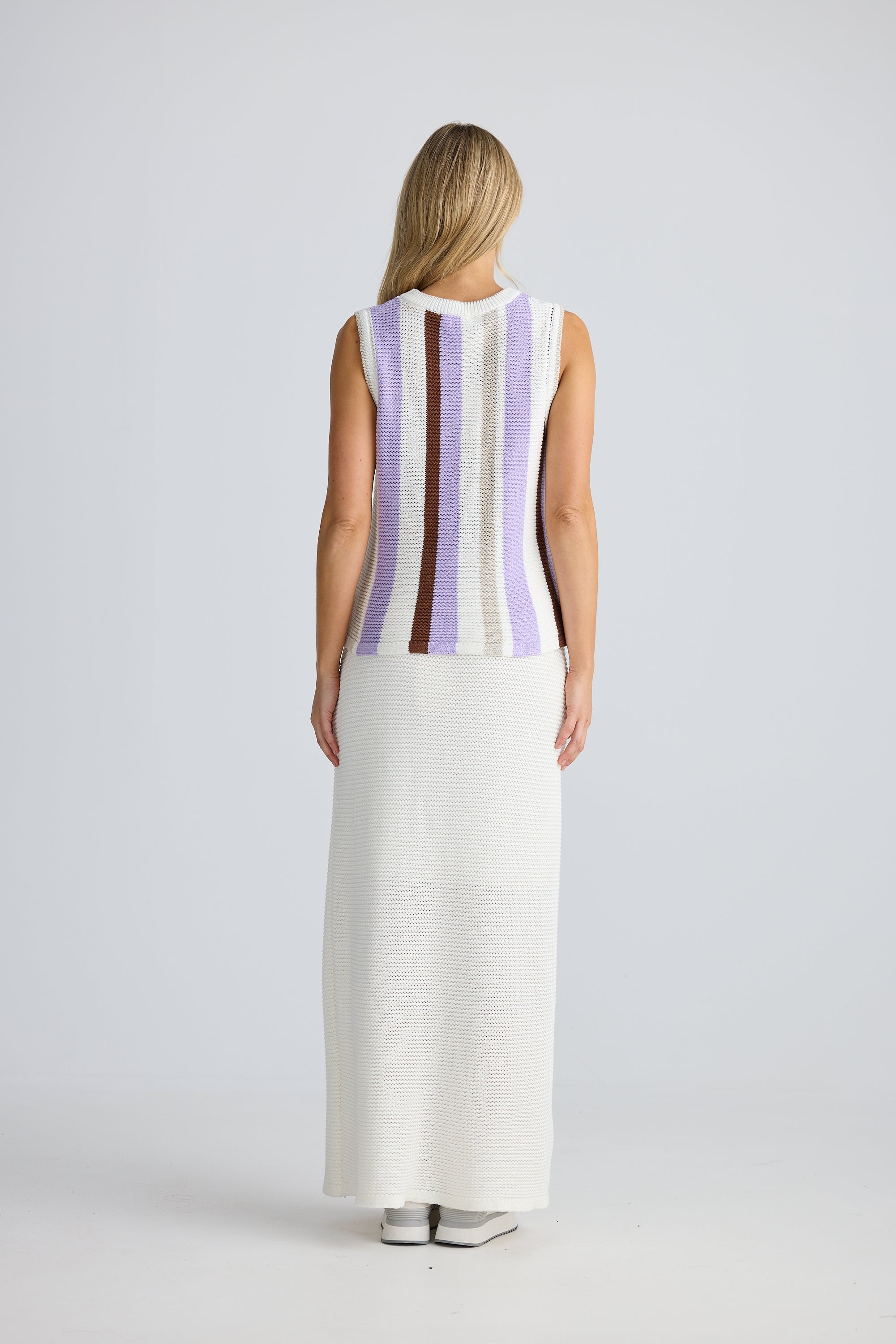 Darcia Knit Top - Lilac Stripe-Tops-Home Love-The Bay Room