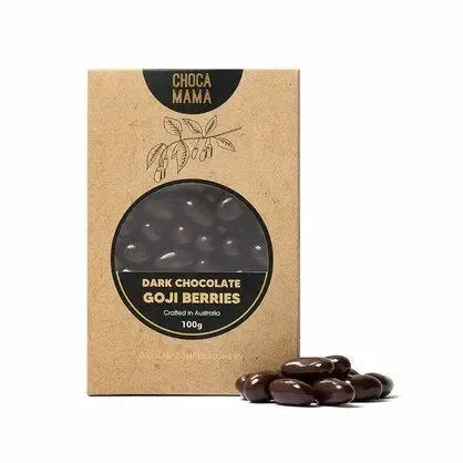 Dark Chocolate Goji Berries 100g-Gourmet Food & Drink-Chocamama-The Bay Room