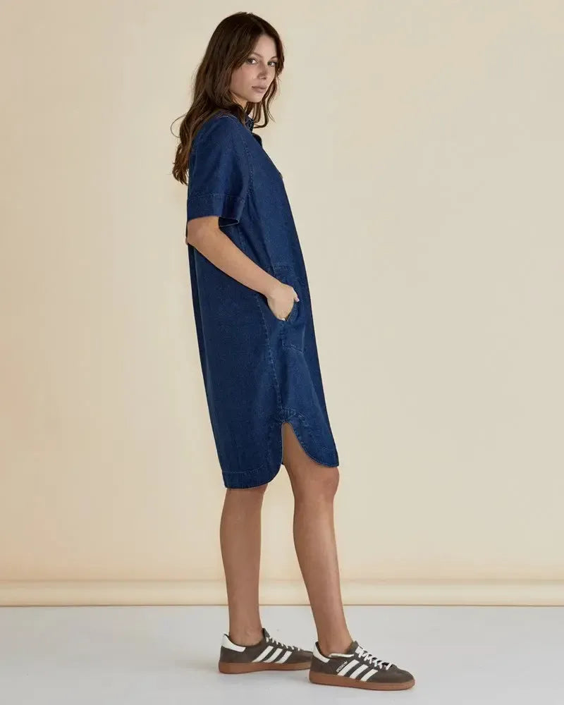 Dawson Denim Dress - Vintage Wash-Dresses-Betty Basics-The Bay Room