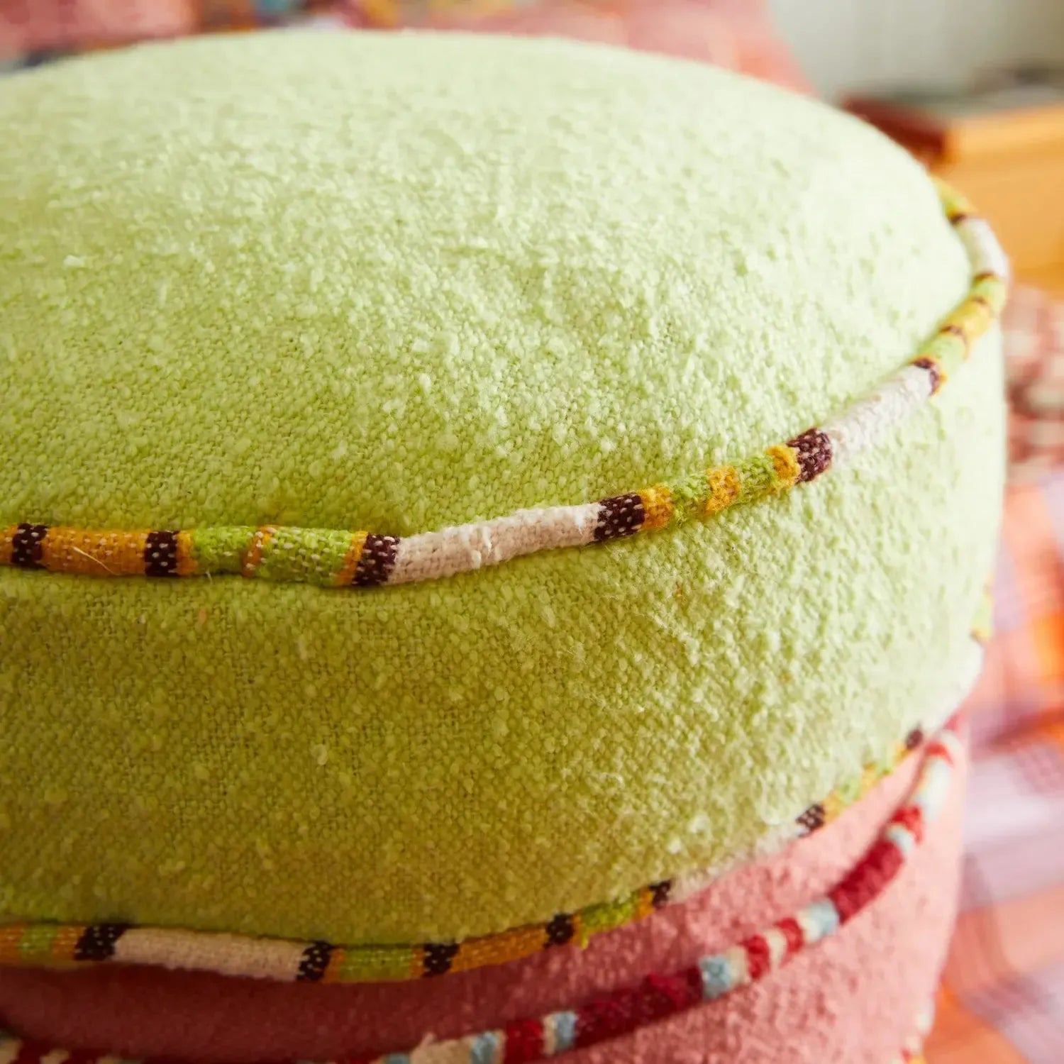 Delana Round Cushion - Zest-Soft Furnishings-Sage & Clare-The Bay Room